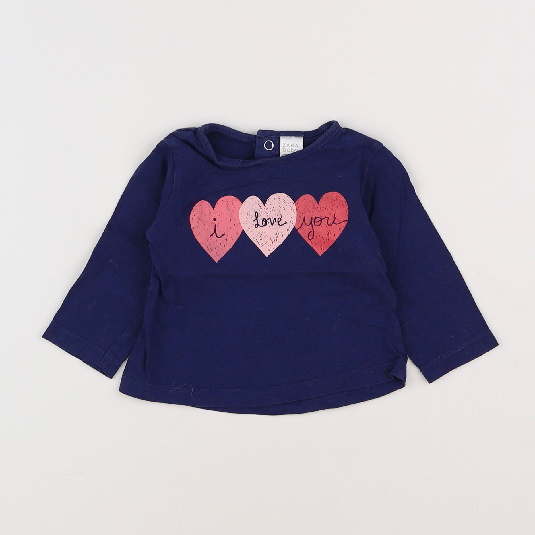 Zara - tee-shirt bleu - 3/6 mois