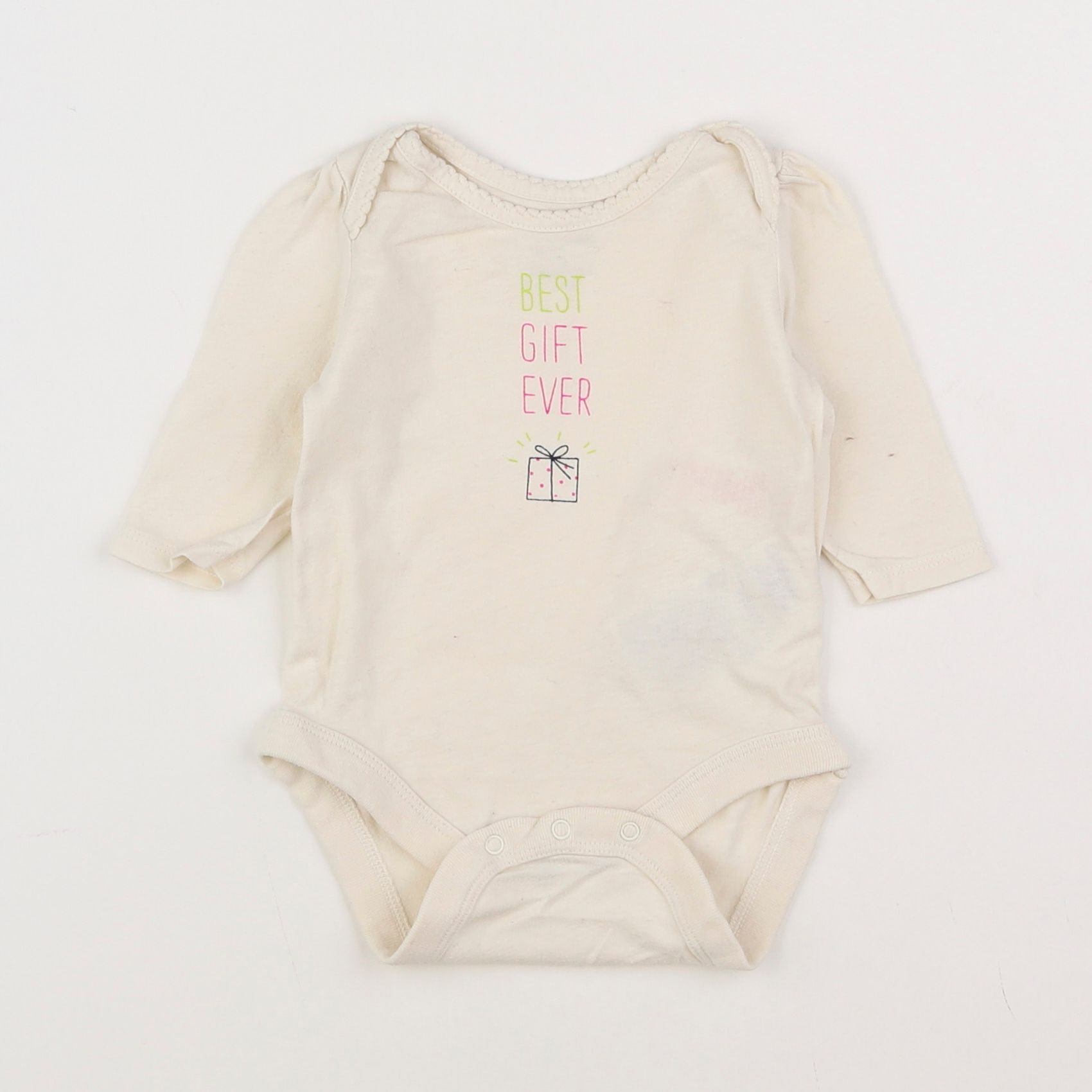 GAP - body beige - 0/3 mois