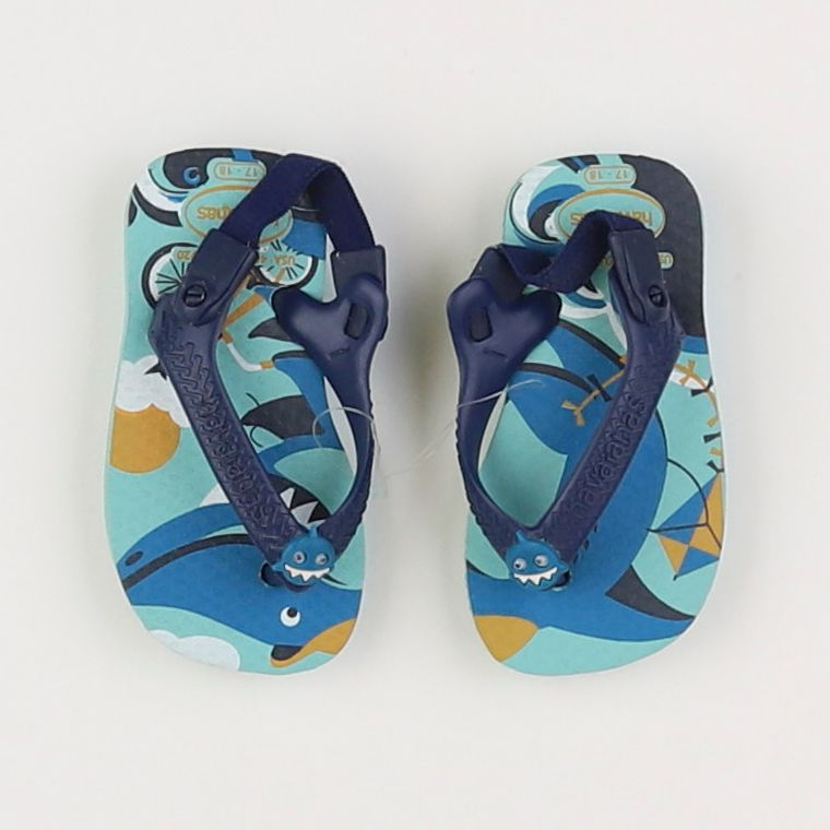 Havaianas - tongs bleu (état neuf) - pointure 17