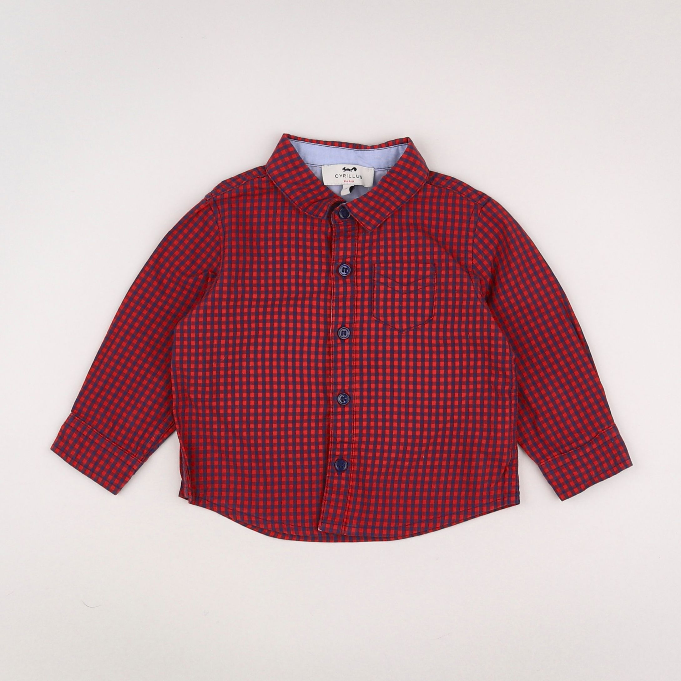 Cyrillus - chemise rouge - 9 mois