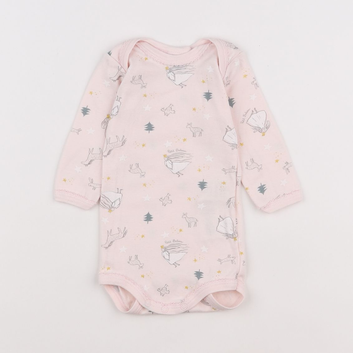 Petit Bateau - body rose - 3 mois