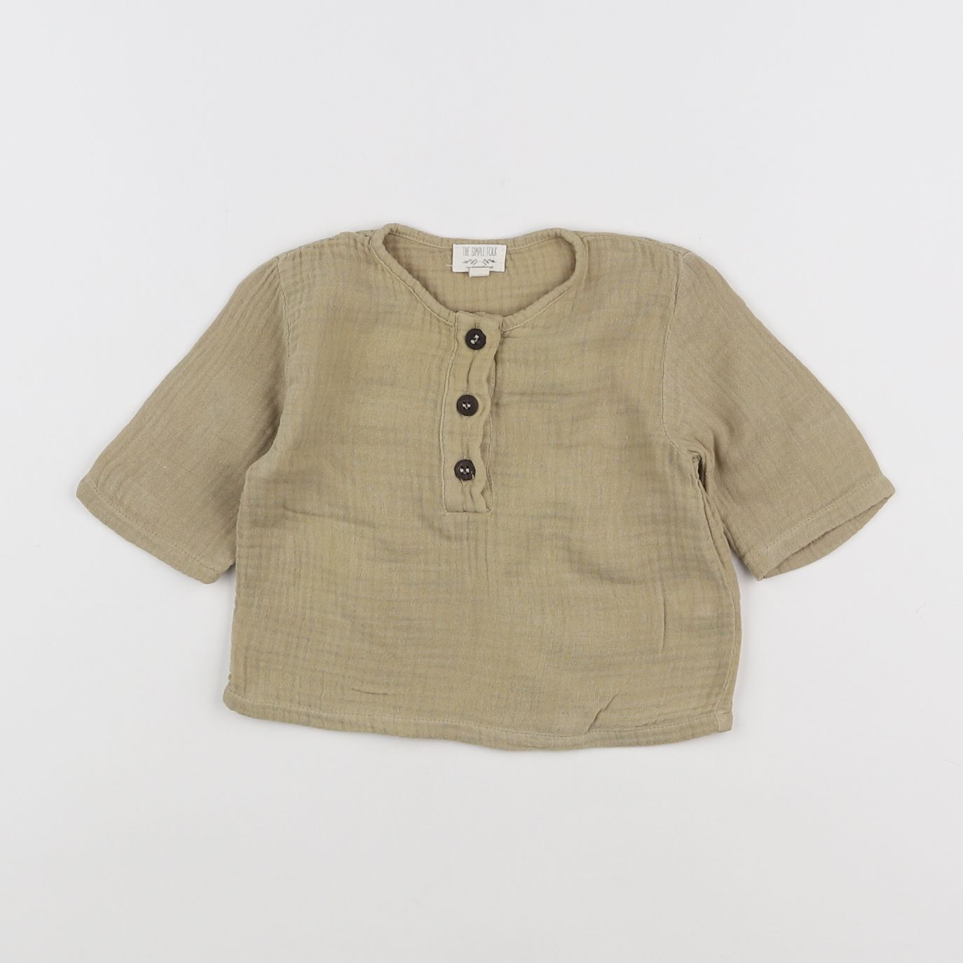 The Simple Folk - chemise marron - 0/3 mois