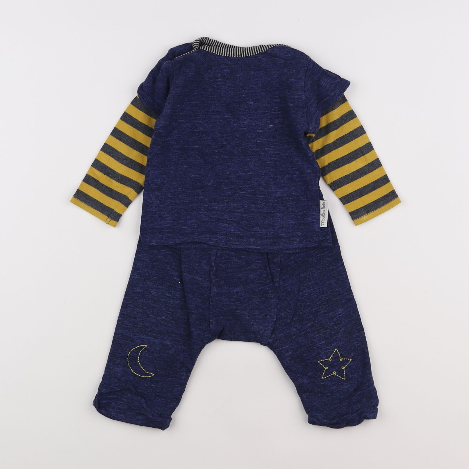 Moulin Roty - ensemble bleu, jaune - 6 mois