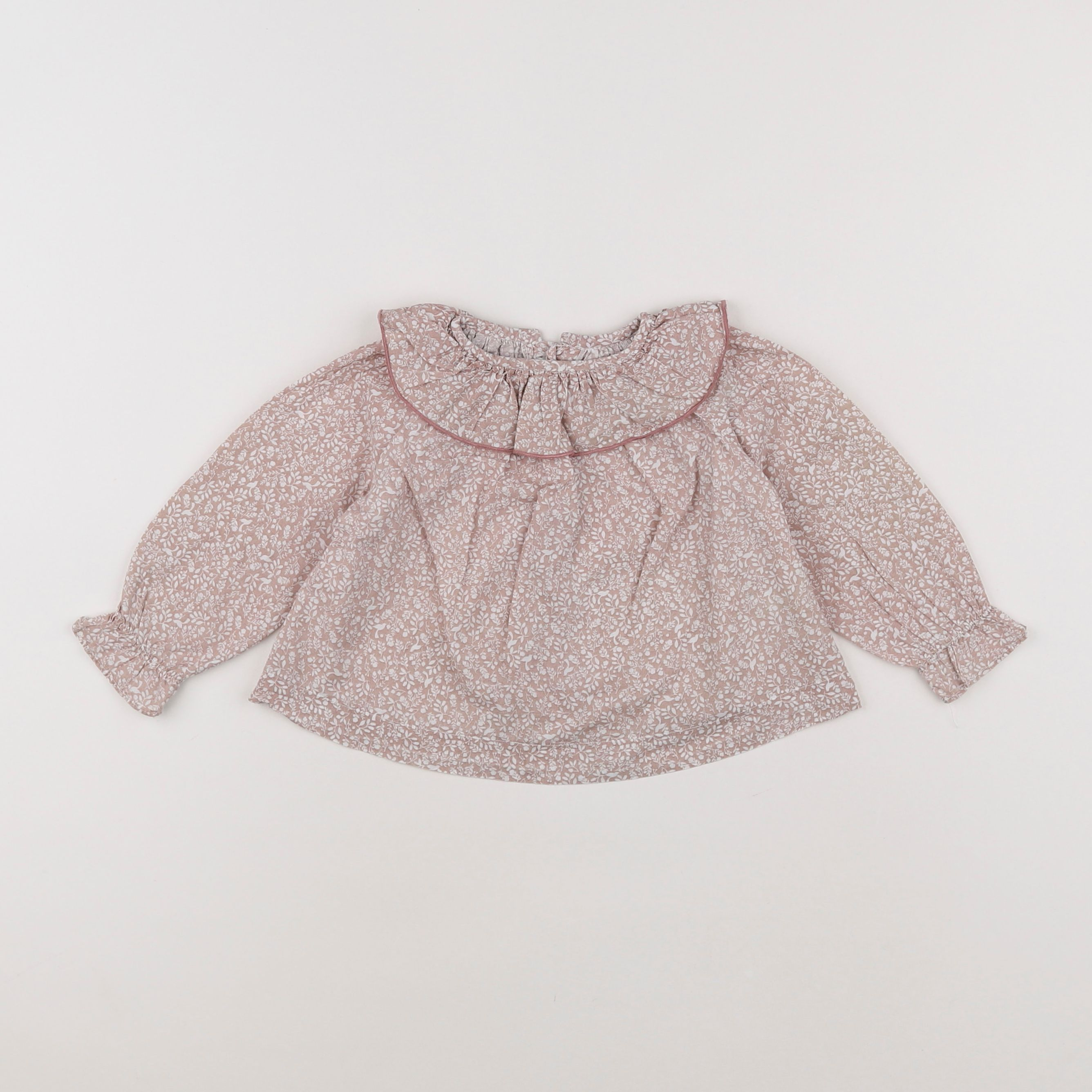 Lola Palacios - blouse rose - 12 mois