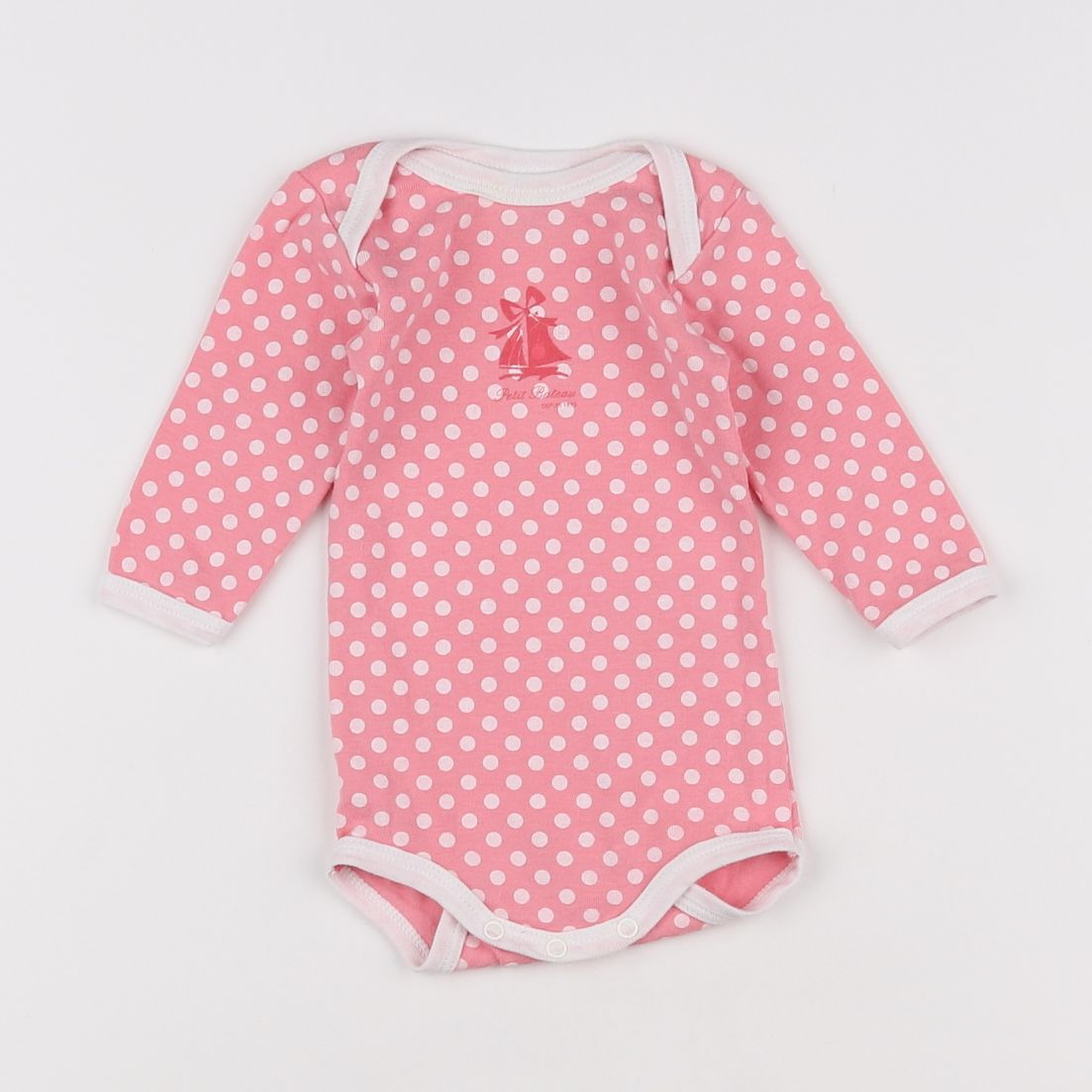 Petit Bateau - body rose - 3 mois