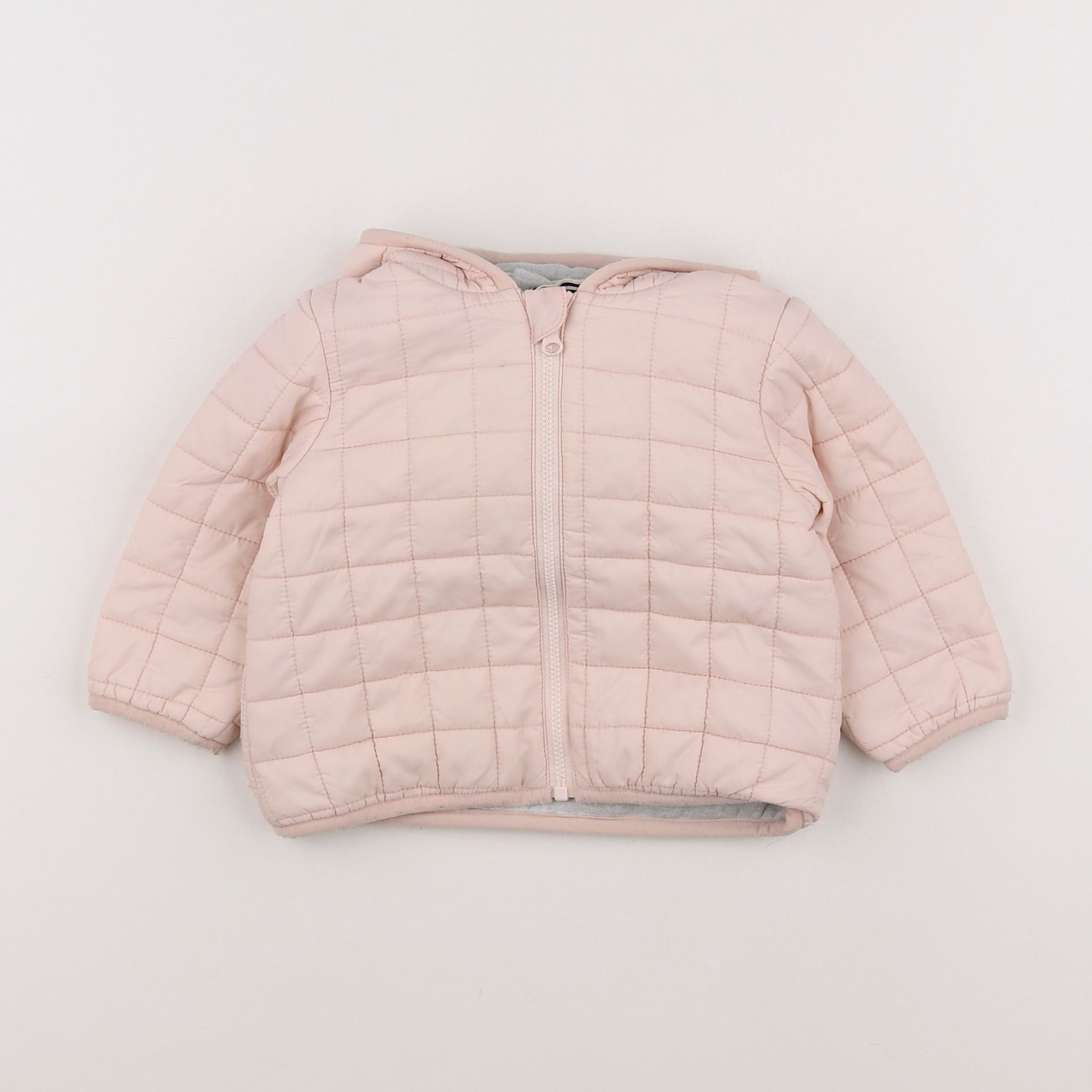 Petit Bateau - doudoune rose - 12 mois