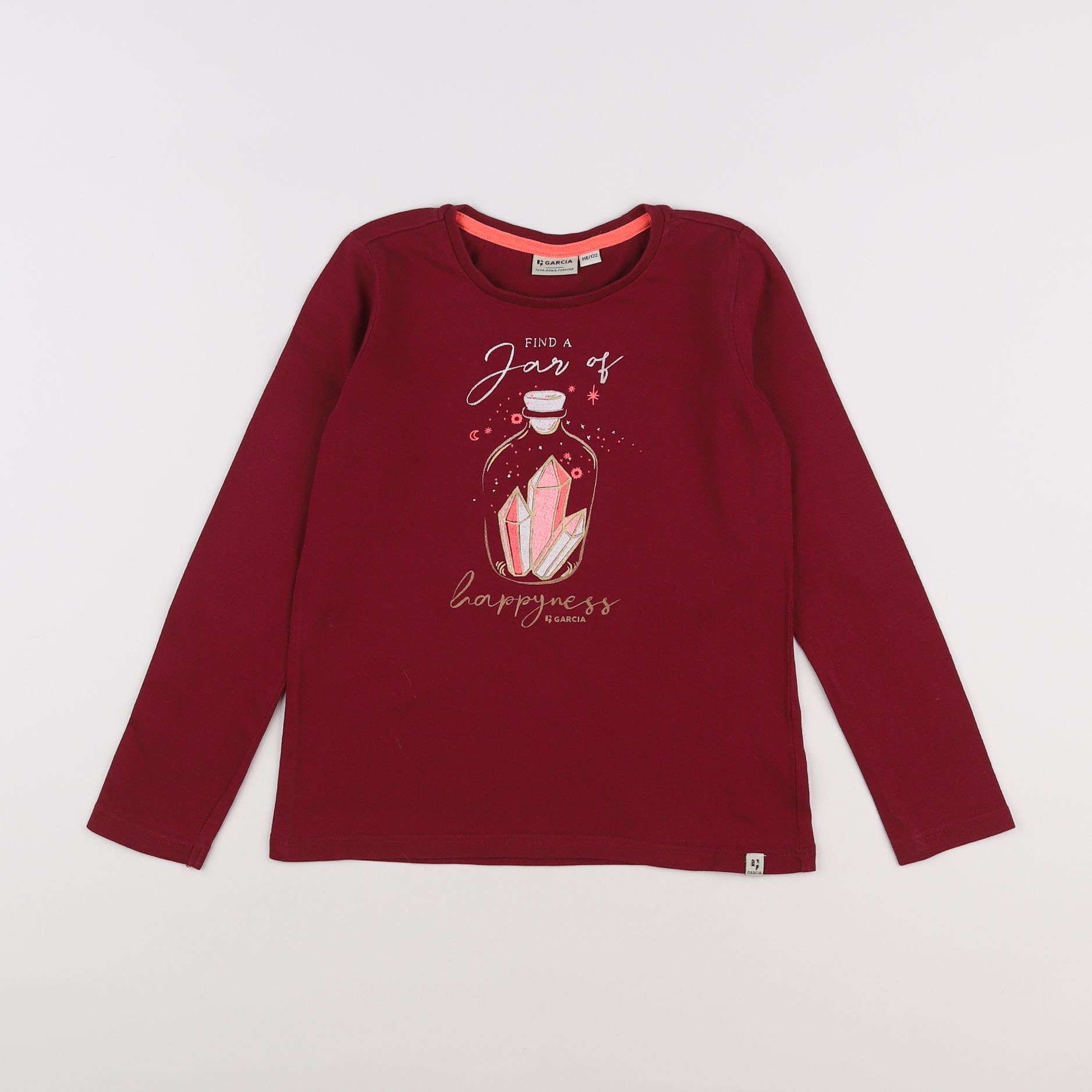 Garcia - tee-shirt rouge - 6/7 ans