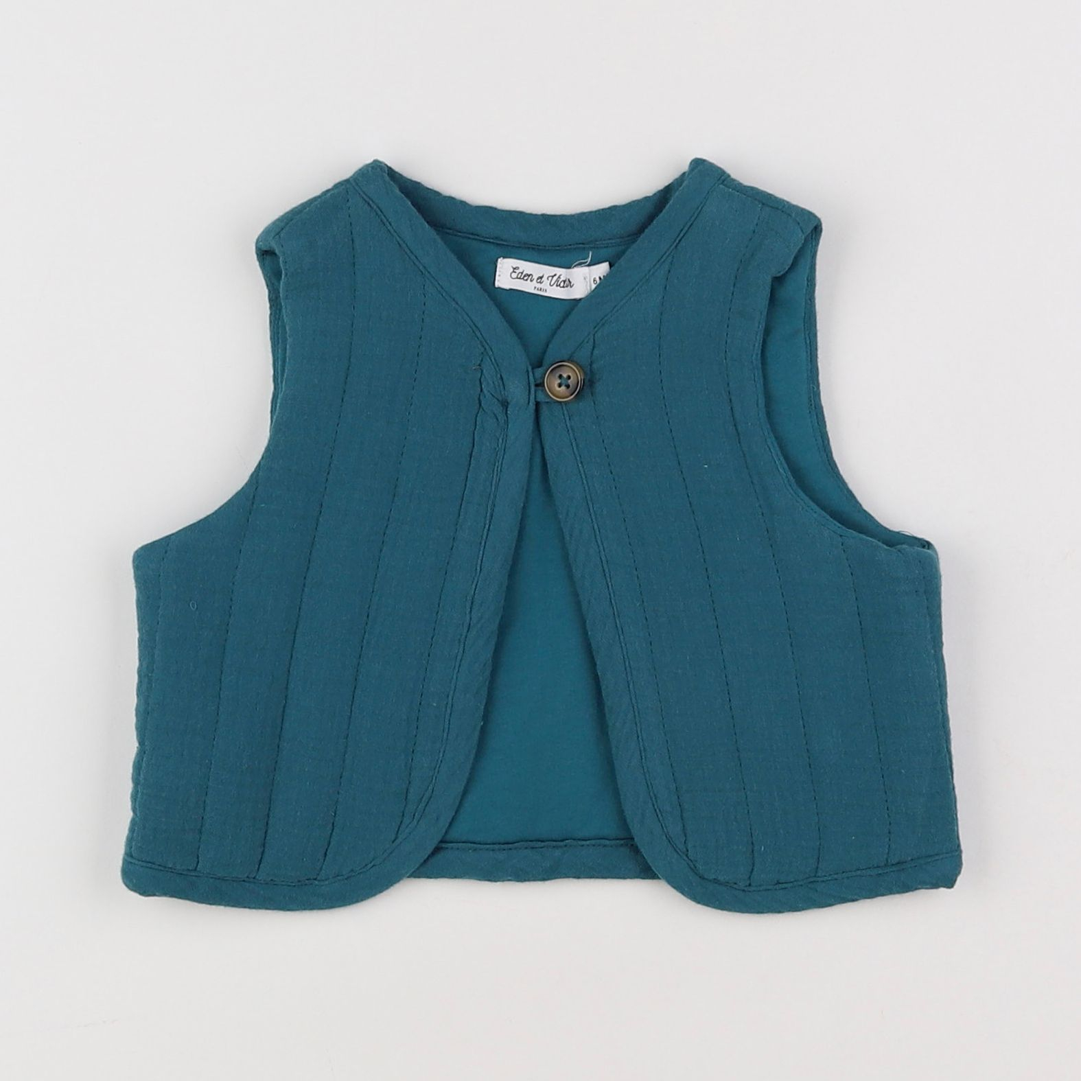 Eden & Victor - gilet vert - 6 mois