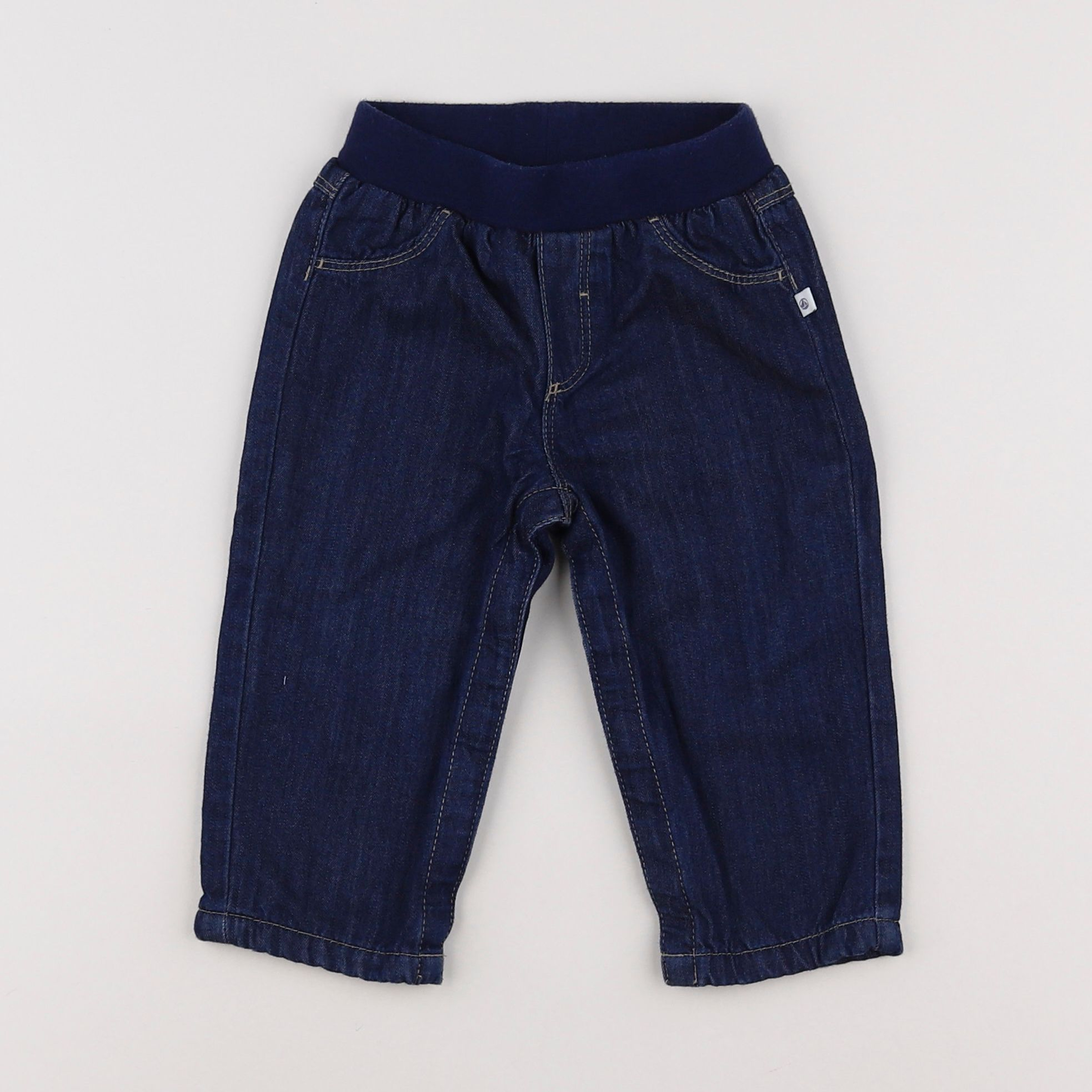 Petit Bateau - jean bleu - 12 mois