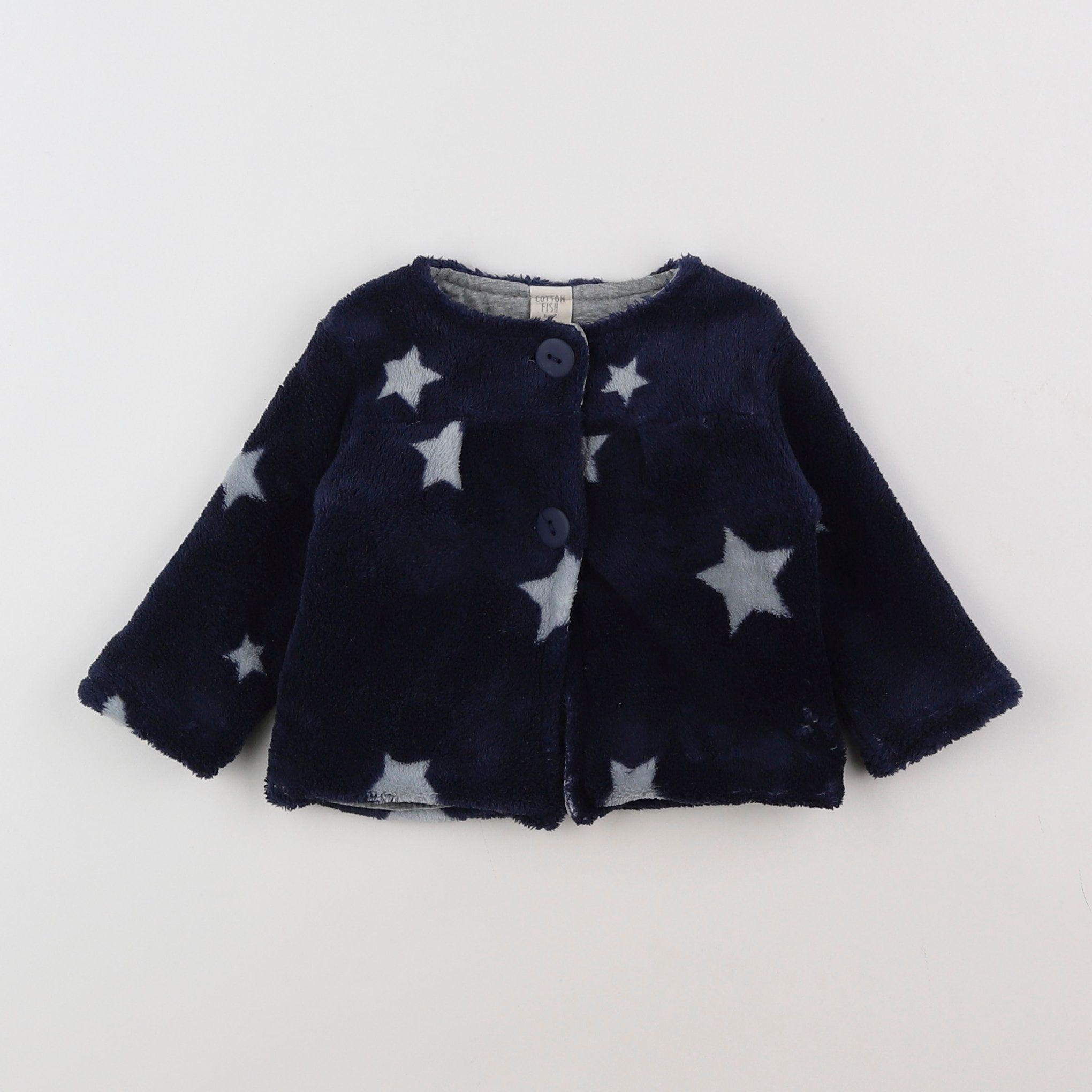 Cotton Fish - veste bleu - 3 mois