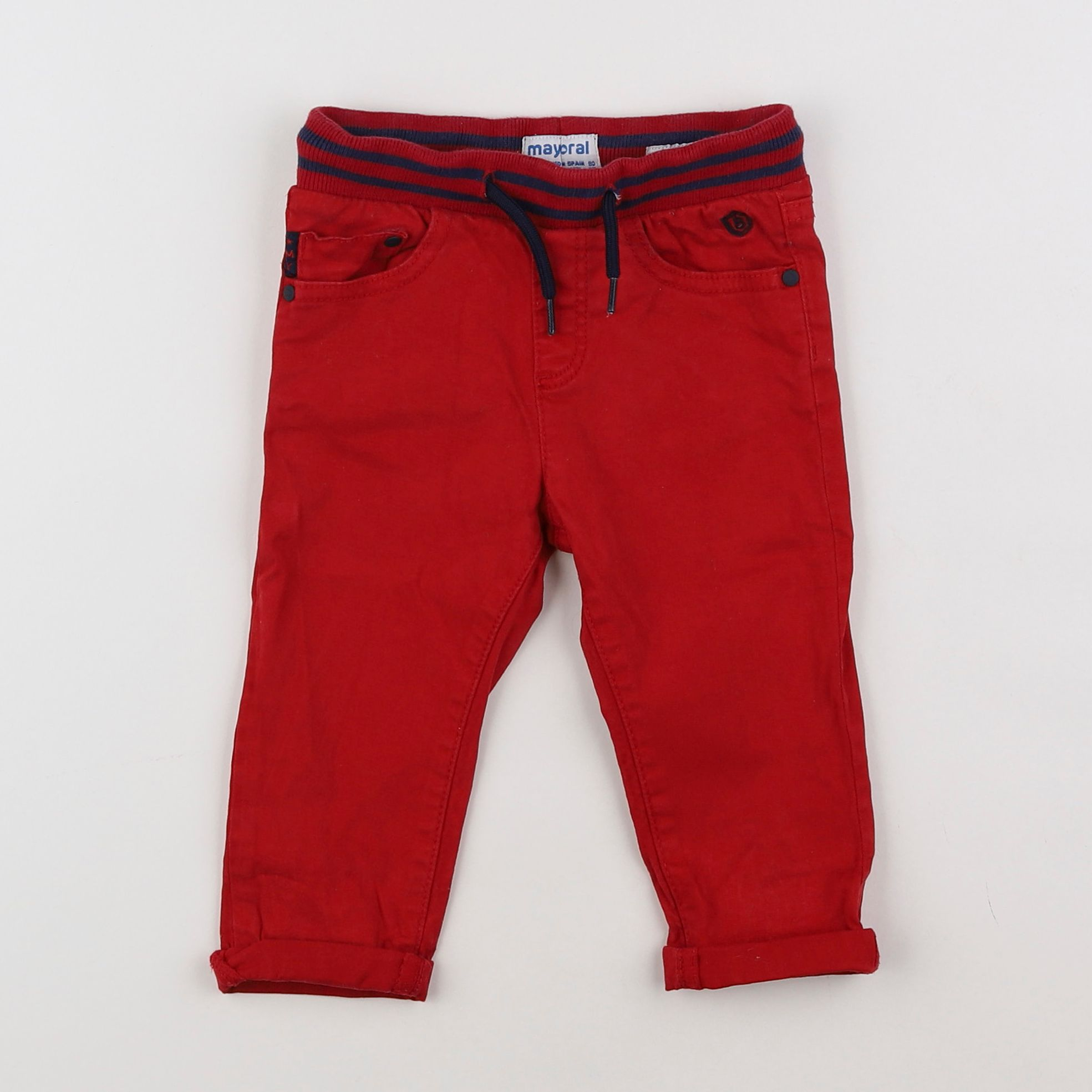 Mayoral - pantalon rouge - 12 mois