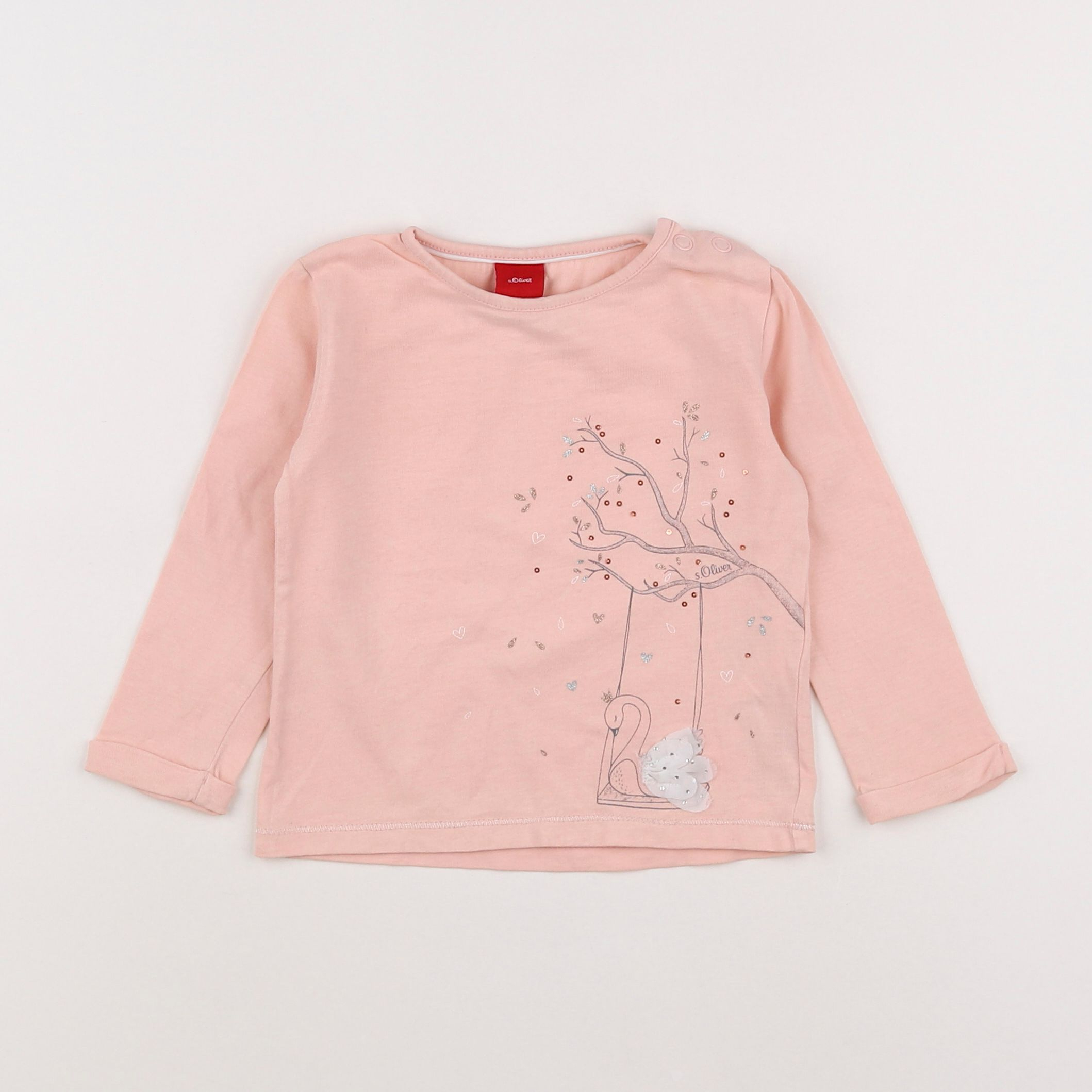 s.Oliver - tee-shirt rose - 12 mois