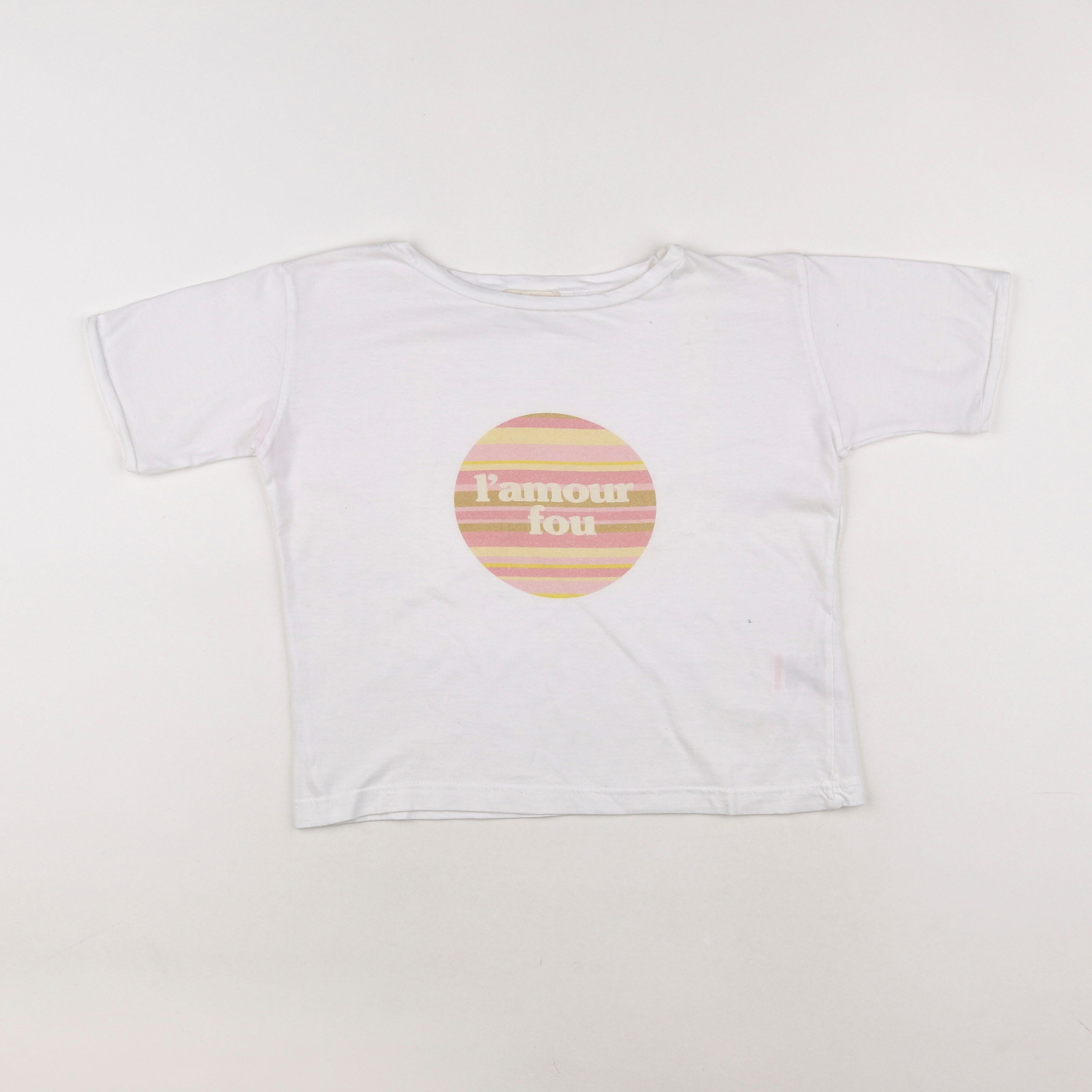 We are kids - tee-shirt beige - 6/7 ans