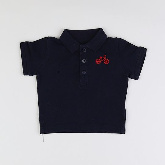 Boutchou - polo bleu - 6 mois