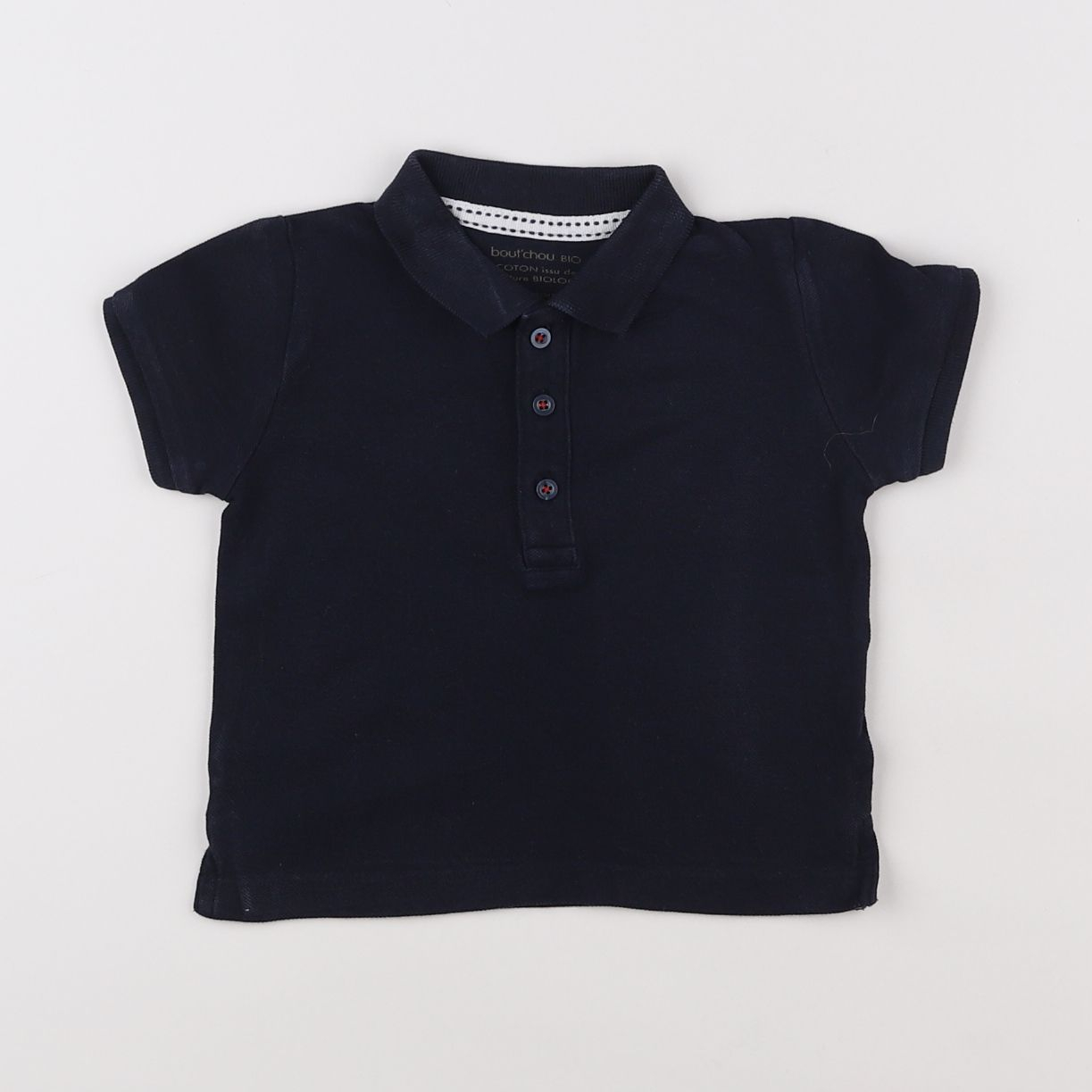 Boutchou - polo bleu - 12 mois