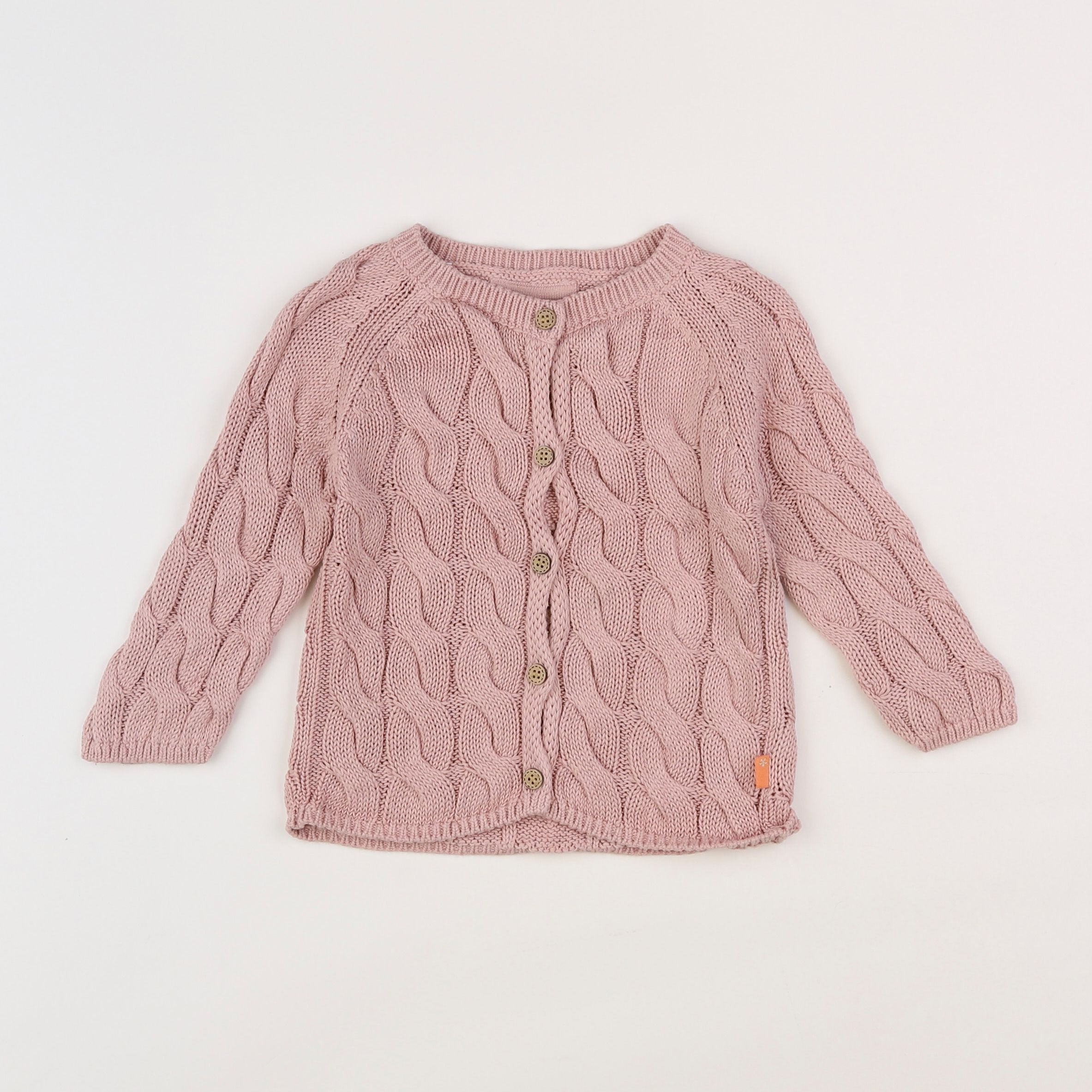 Bess - gilet rose - 12 mois