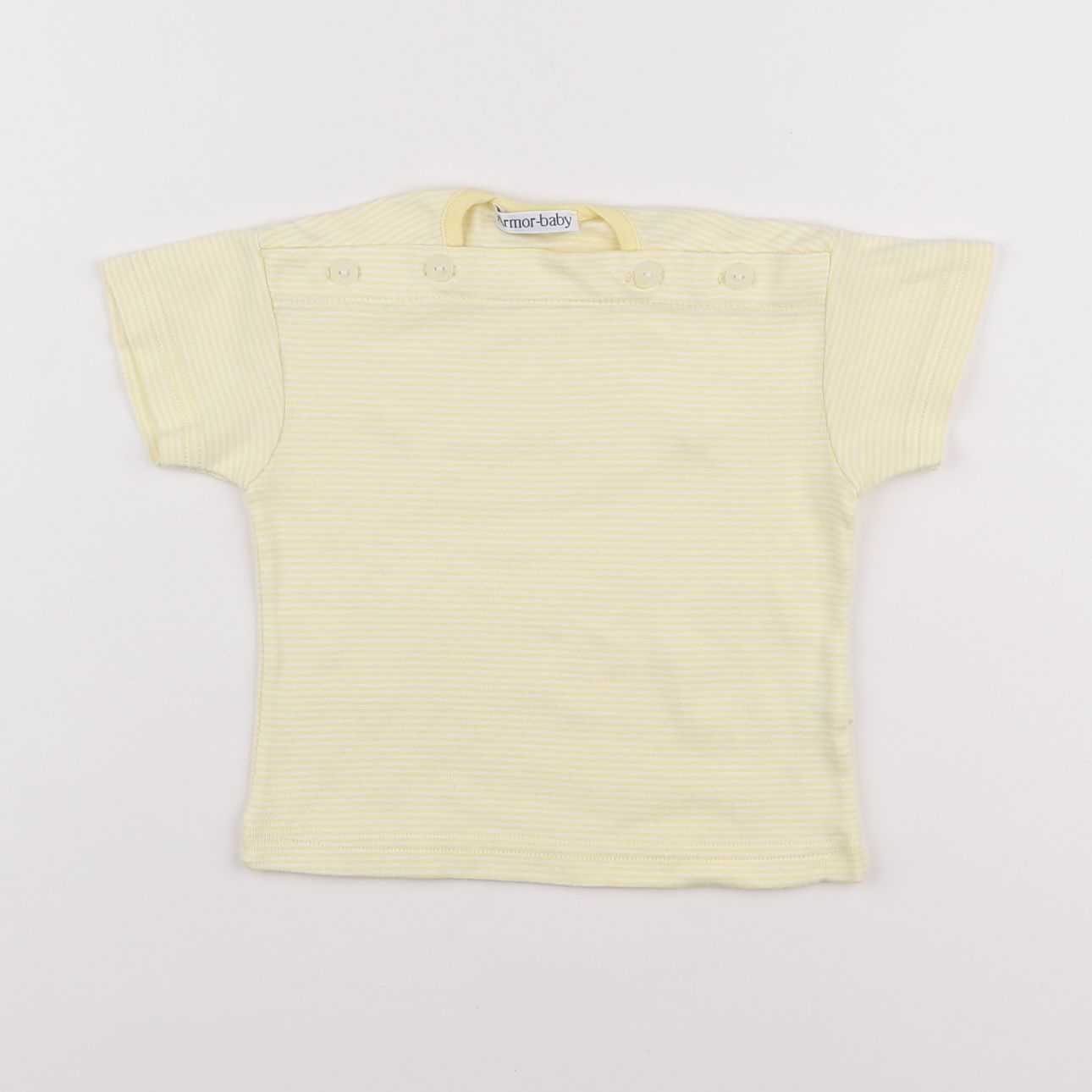 Armor Lux - tee-shirt jaune, blanc - 3 mois