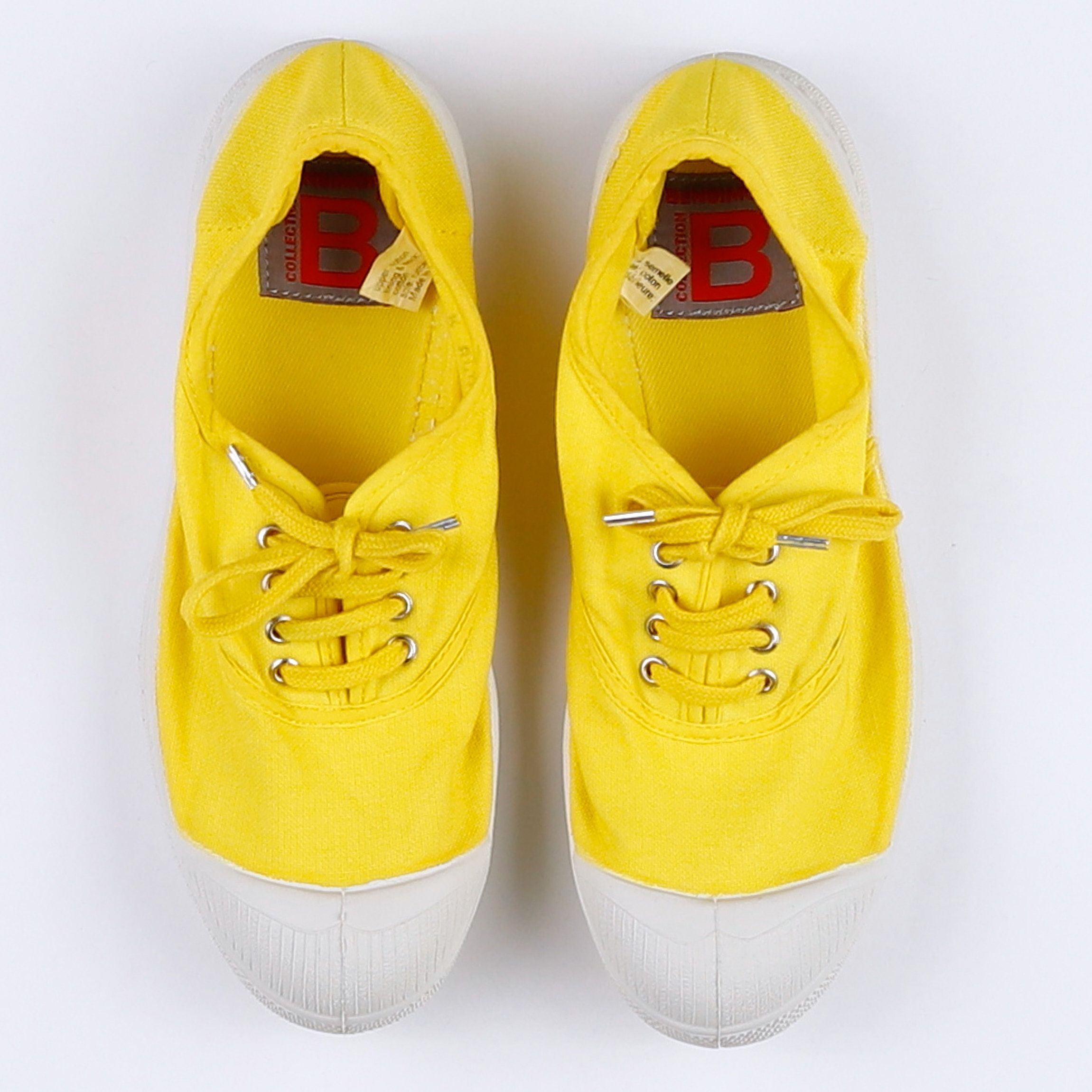 Bensimon - tennis à lacets jaune SOLEIL - pointure 33