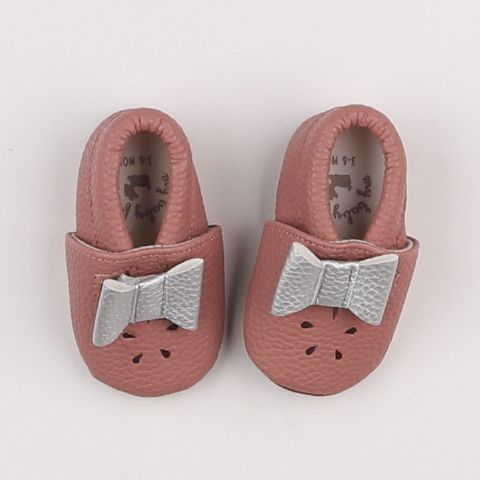 My Baby Factory - chaussons gris, rouge - pointure 17