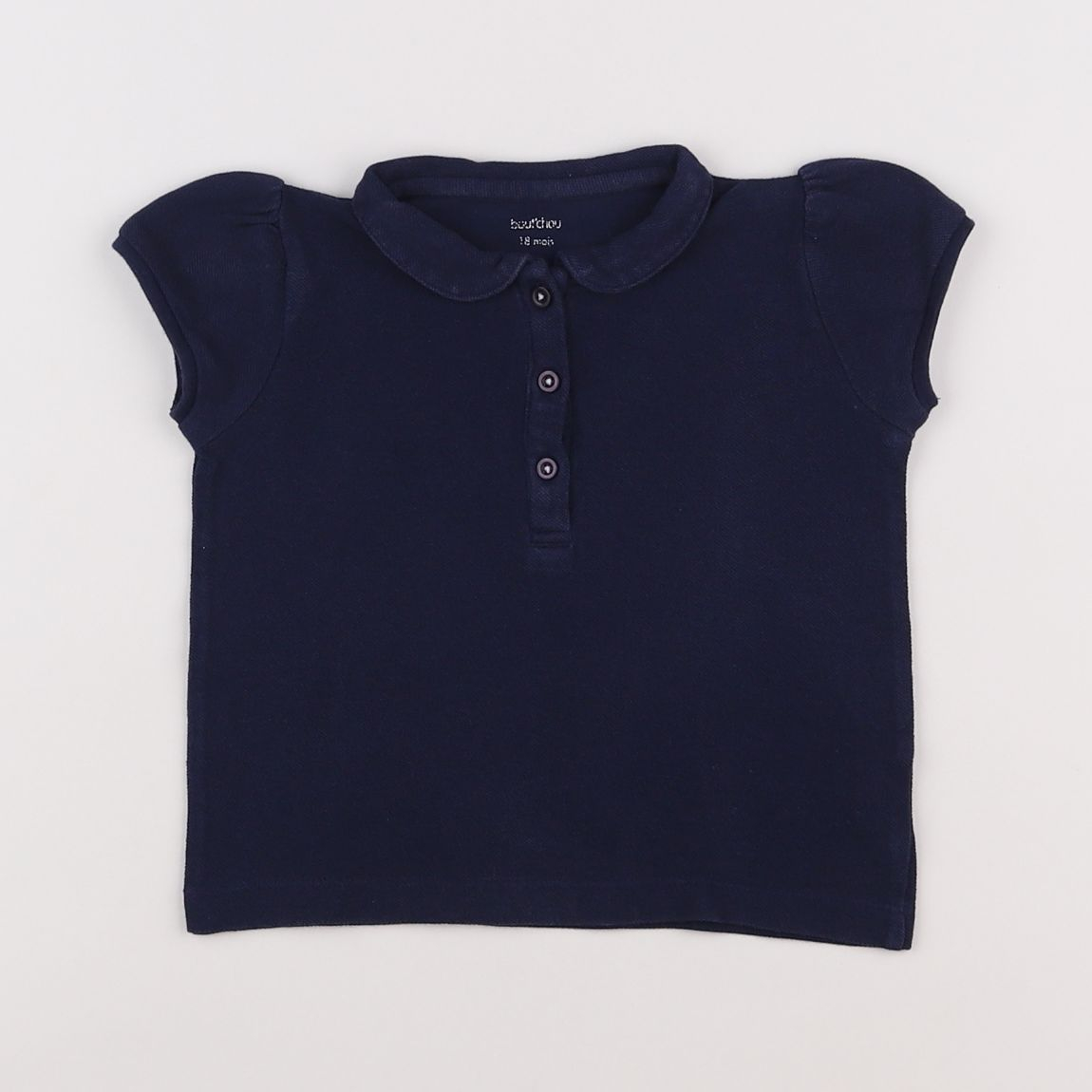 Boutchou - polo bleu - 18 mois