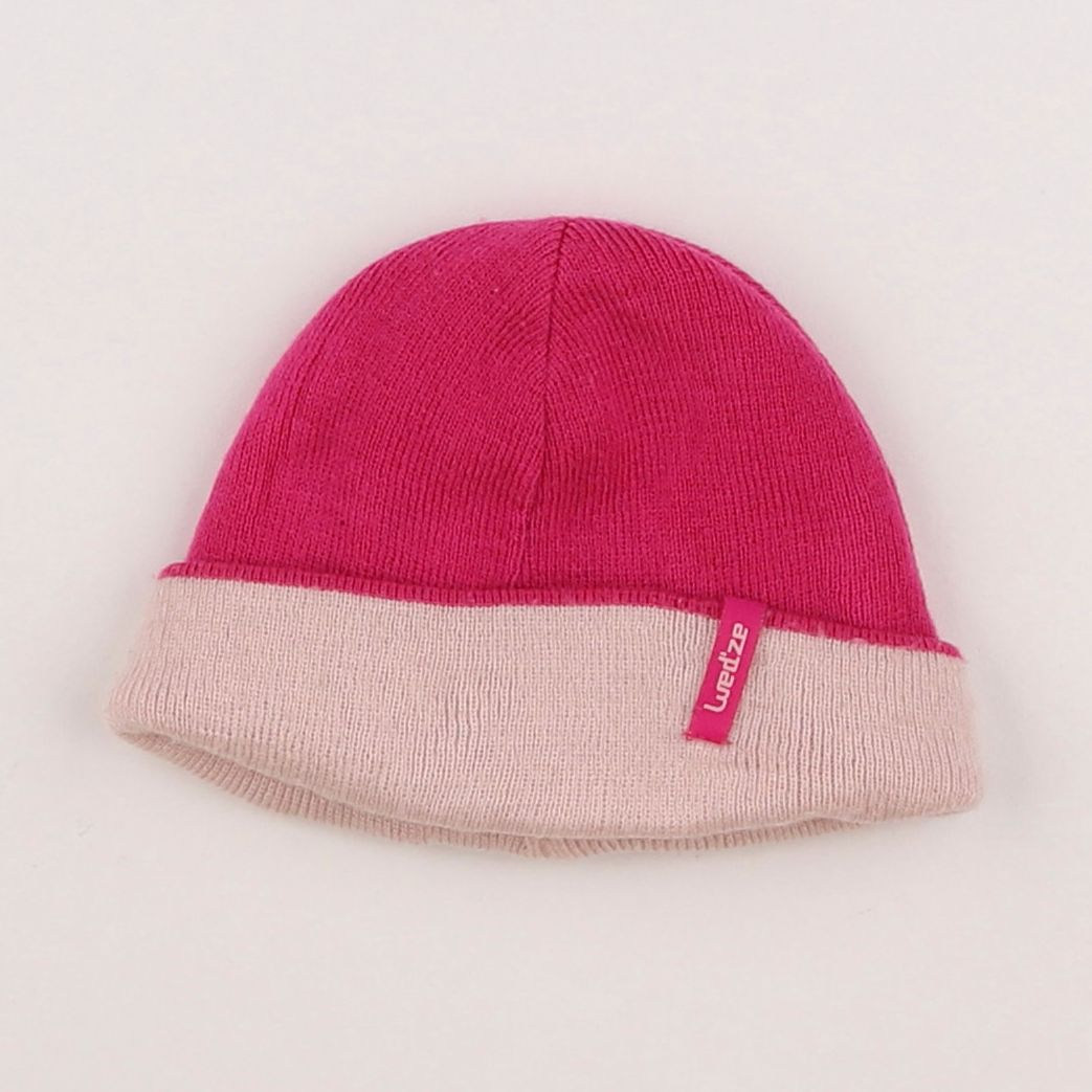 Decathlon ski - bonnet rose - 2/3 ans