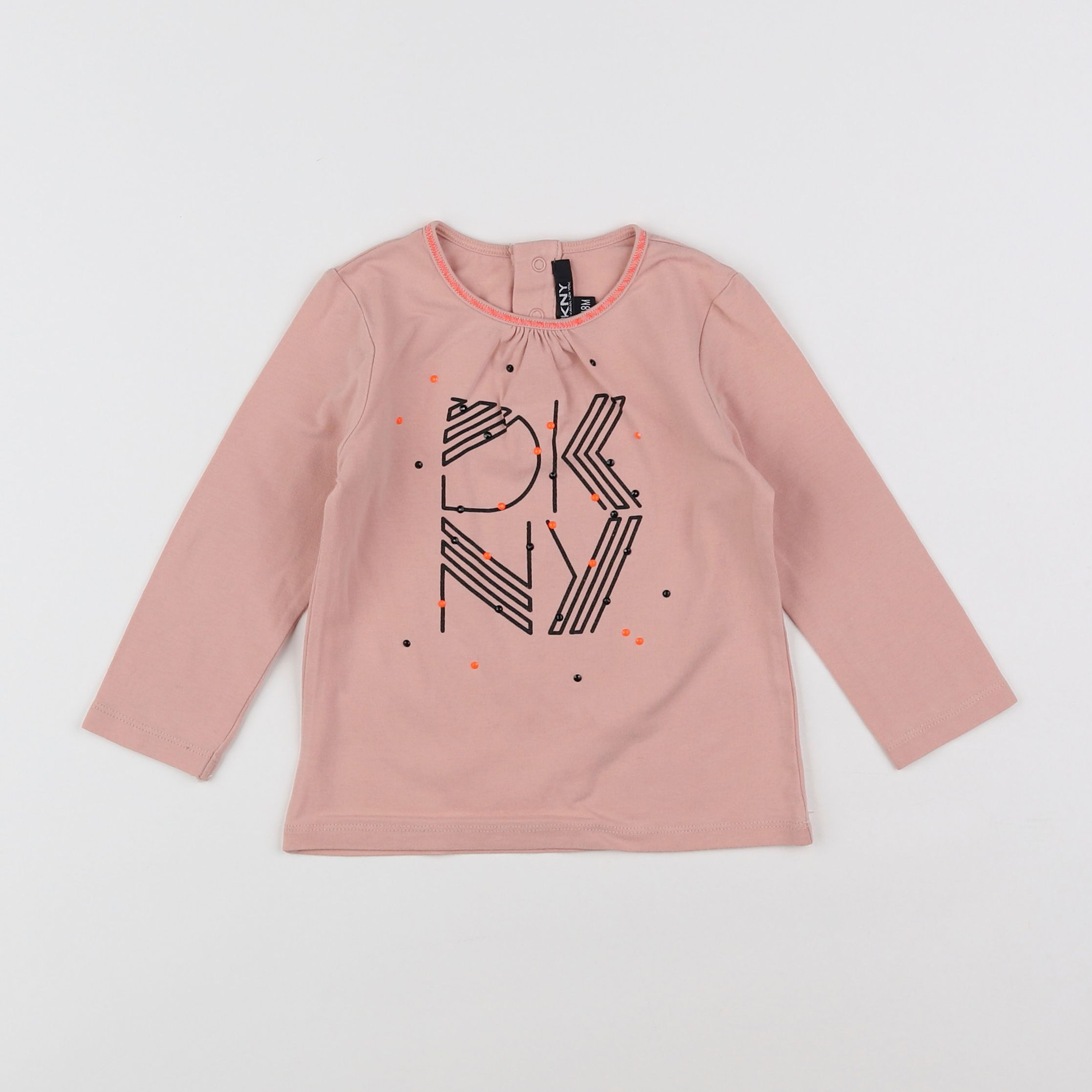 Dkny - tee-shirt rose - 18 mois