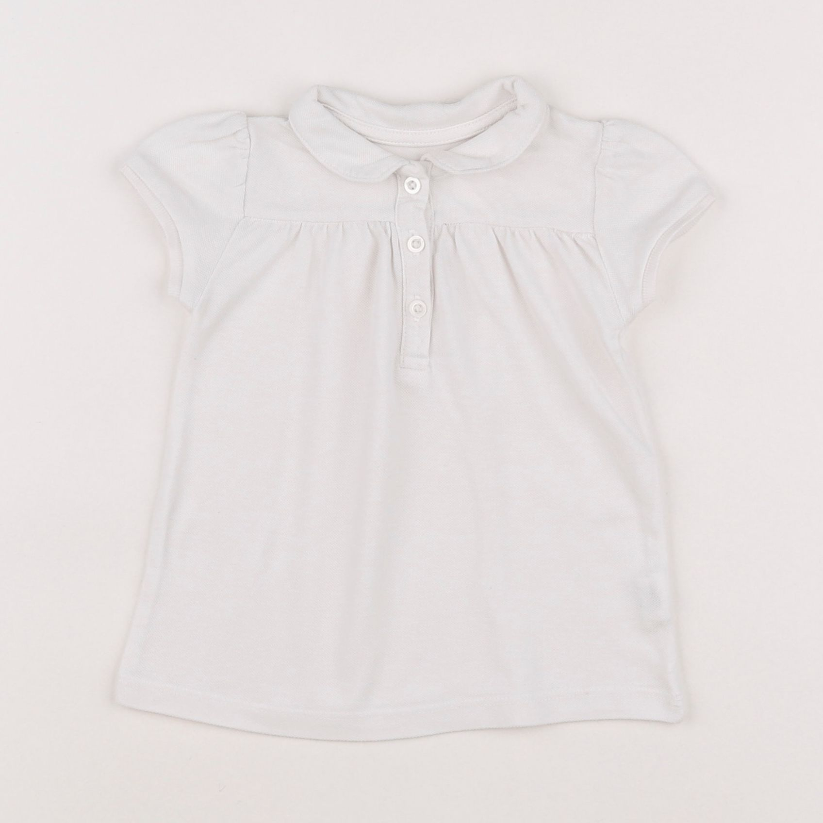 Boutchou - polo blanc - 12 mois