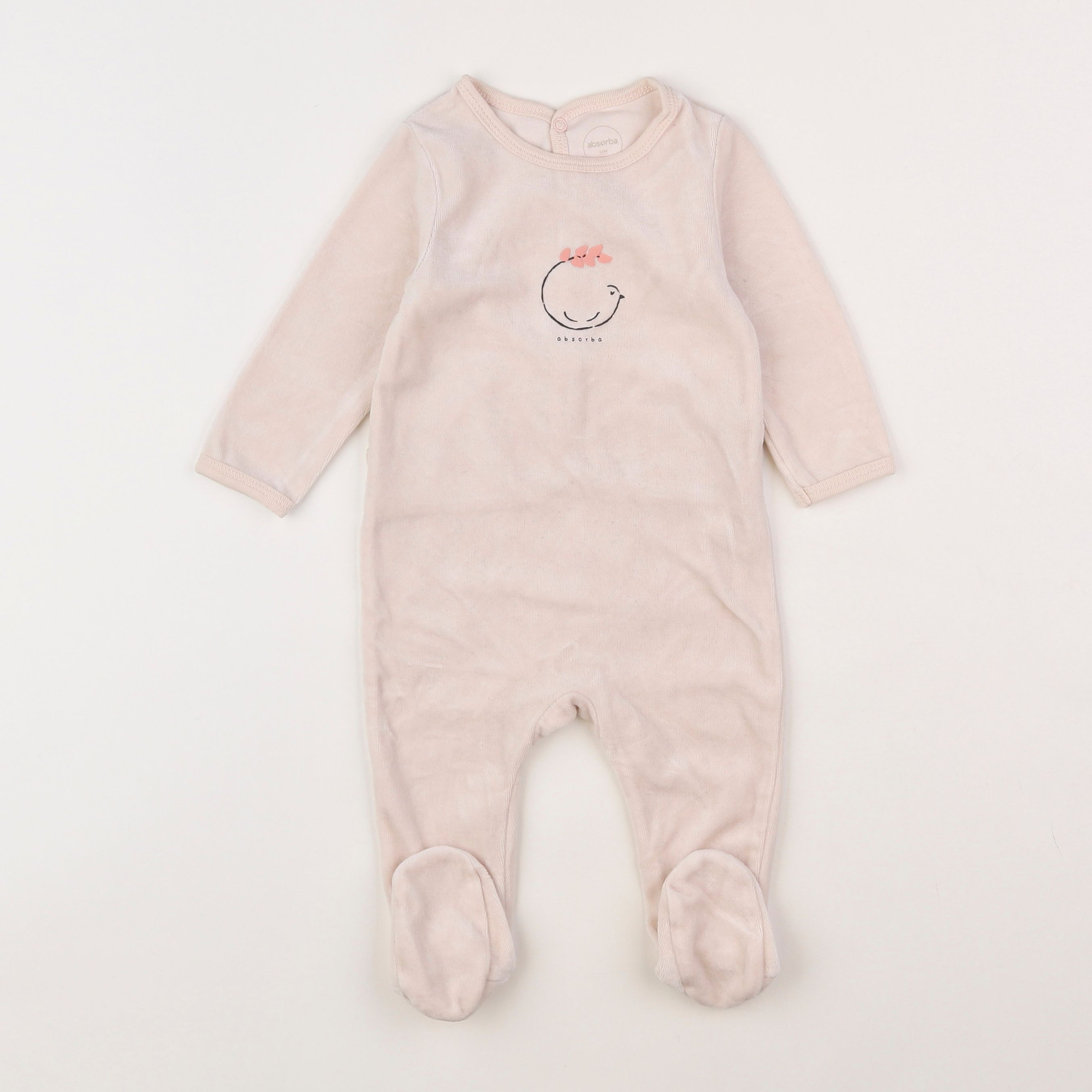 Absorba - pyjama velours rose - 12 mois