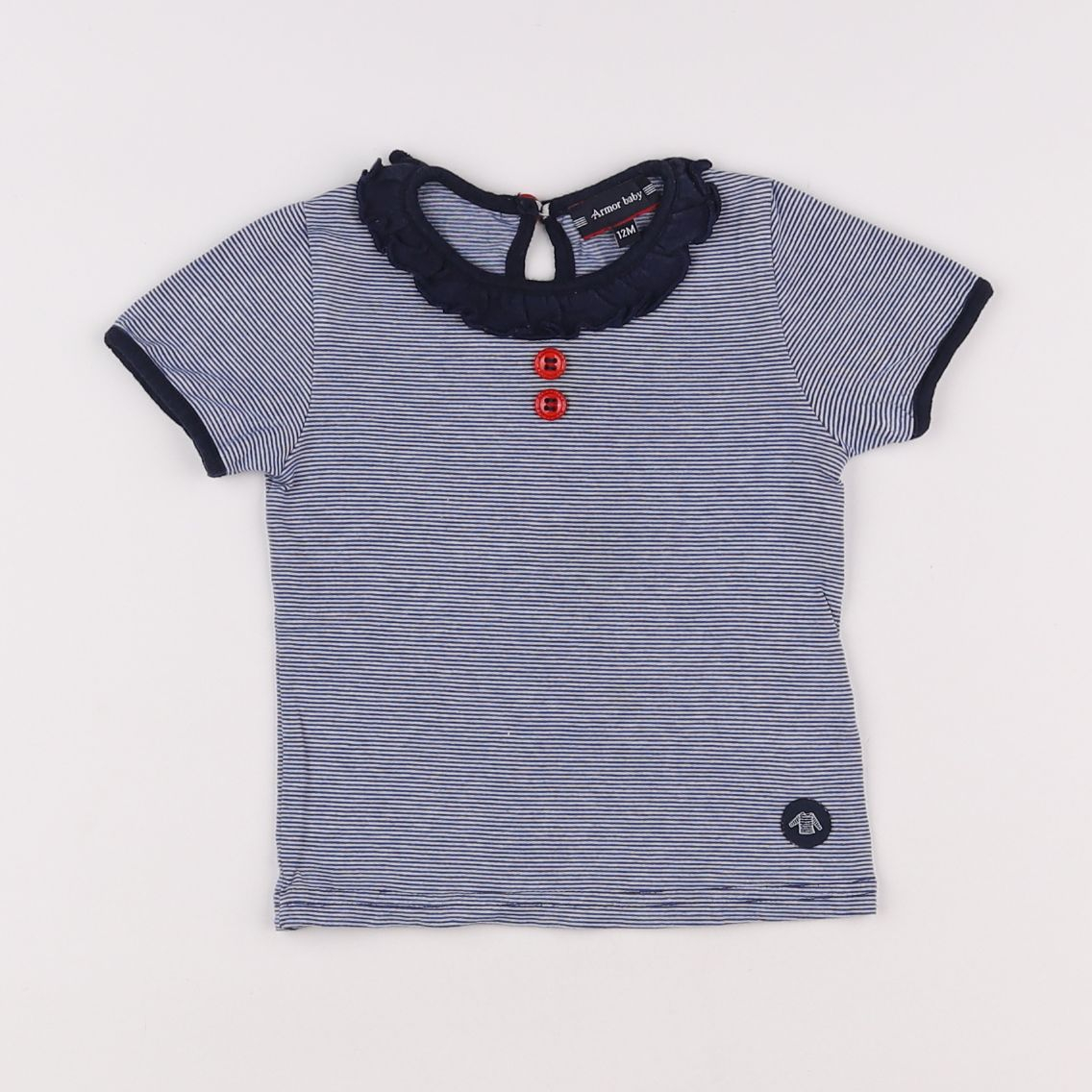 Armor Lux - tee-shirt bleu - 12 mois