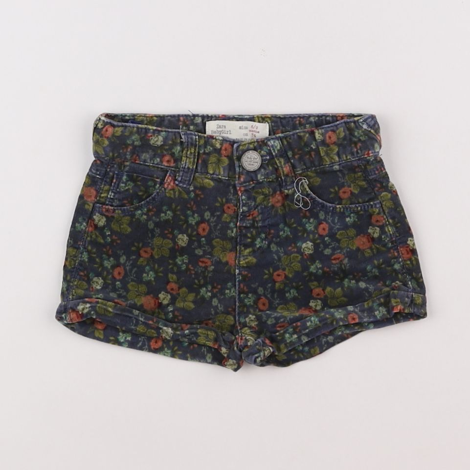 Zara - short multicolore - 6/9 mois