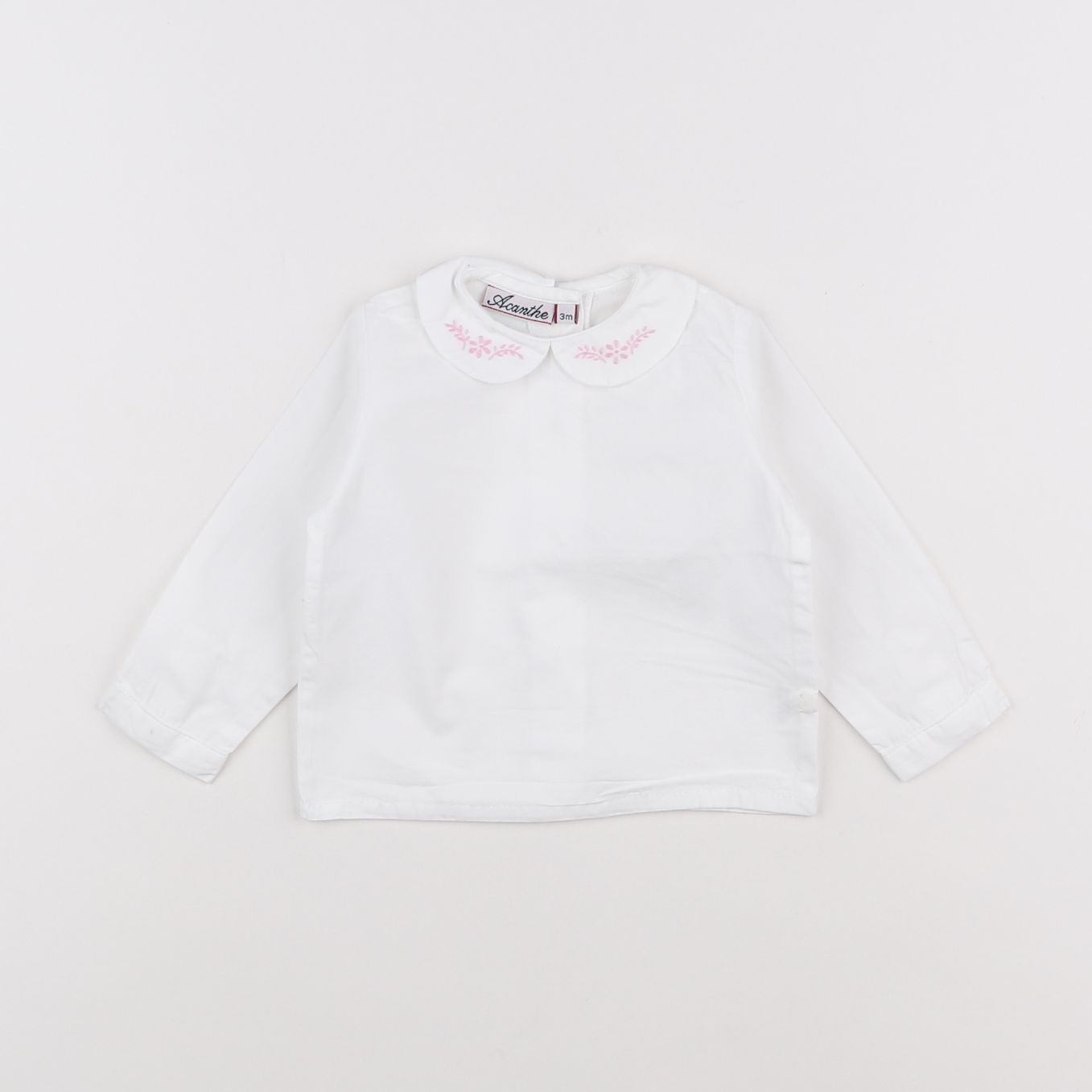 Acanthe - blouse blanc - 3 mois