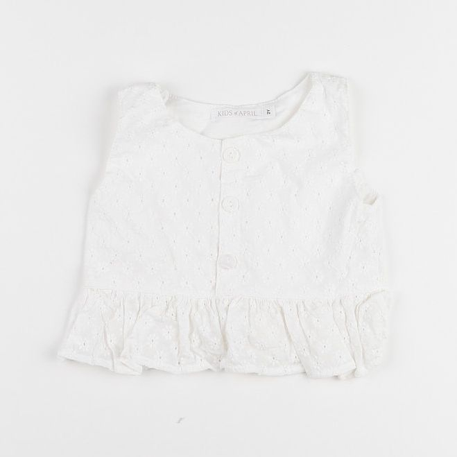 Kids of April  - blouse blanc - 6/12 mois