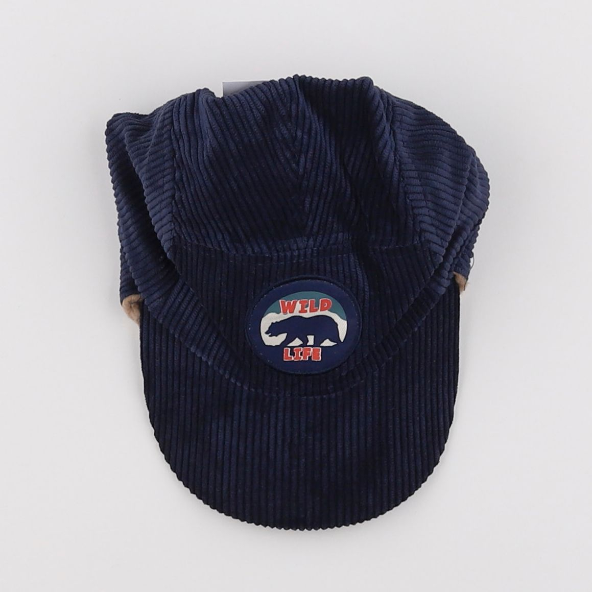 Vertbaudet - casquette bleu, marron - 8/10 ans