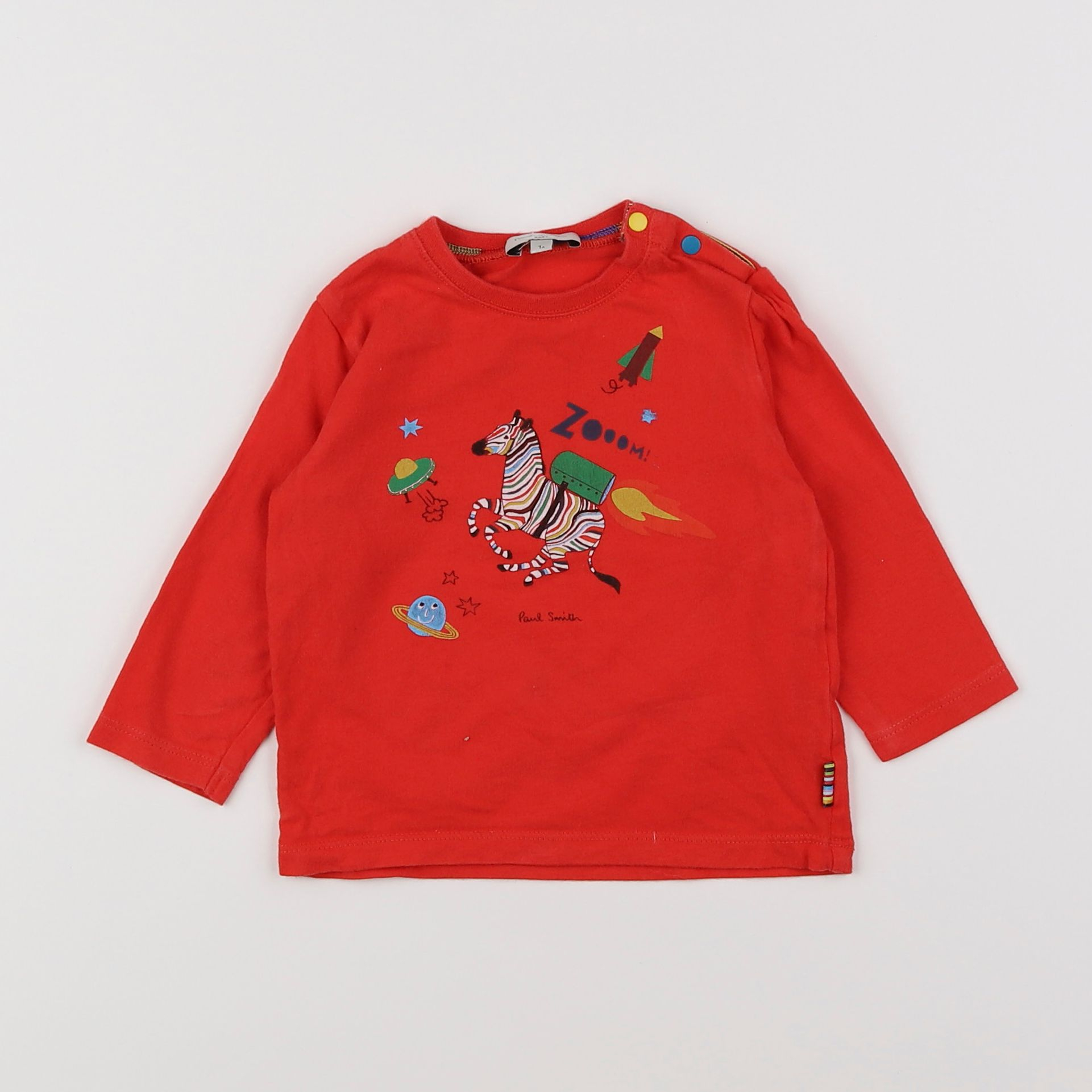 Paul Smith - tee-shirt rouge - 12 mois