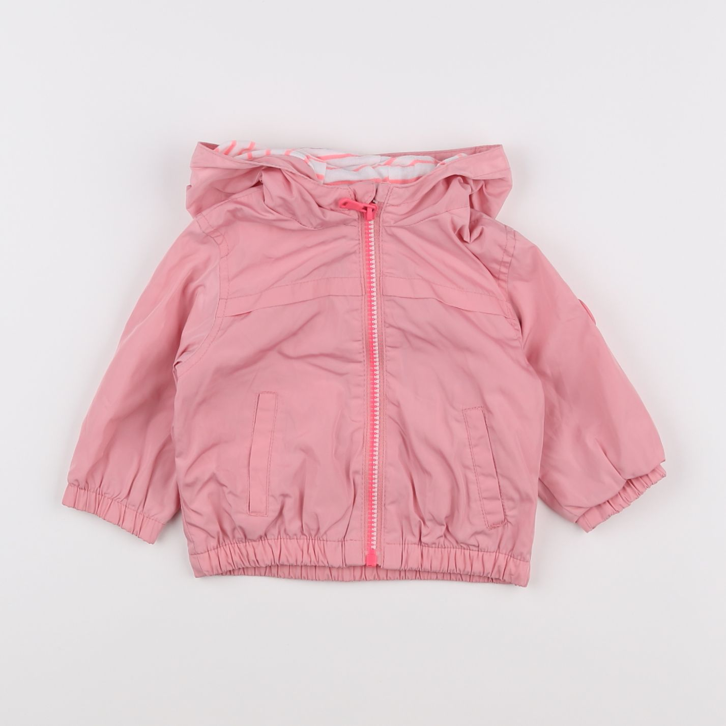 Zara - coupe-vent rose - 6/9 mois