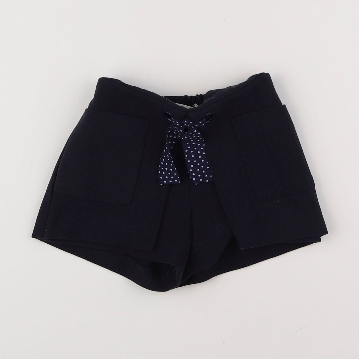 Zara - short bleu, blanc - 6/9 mois