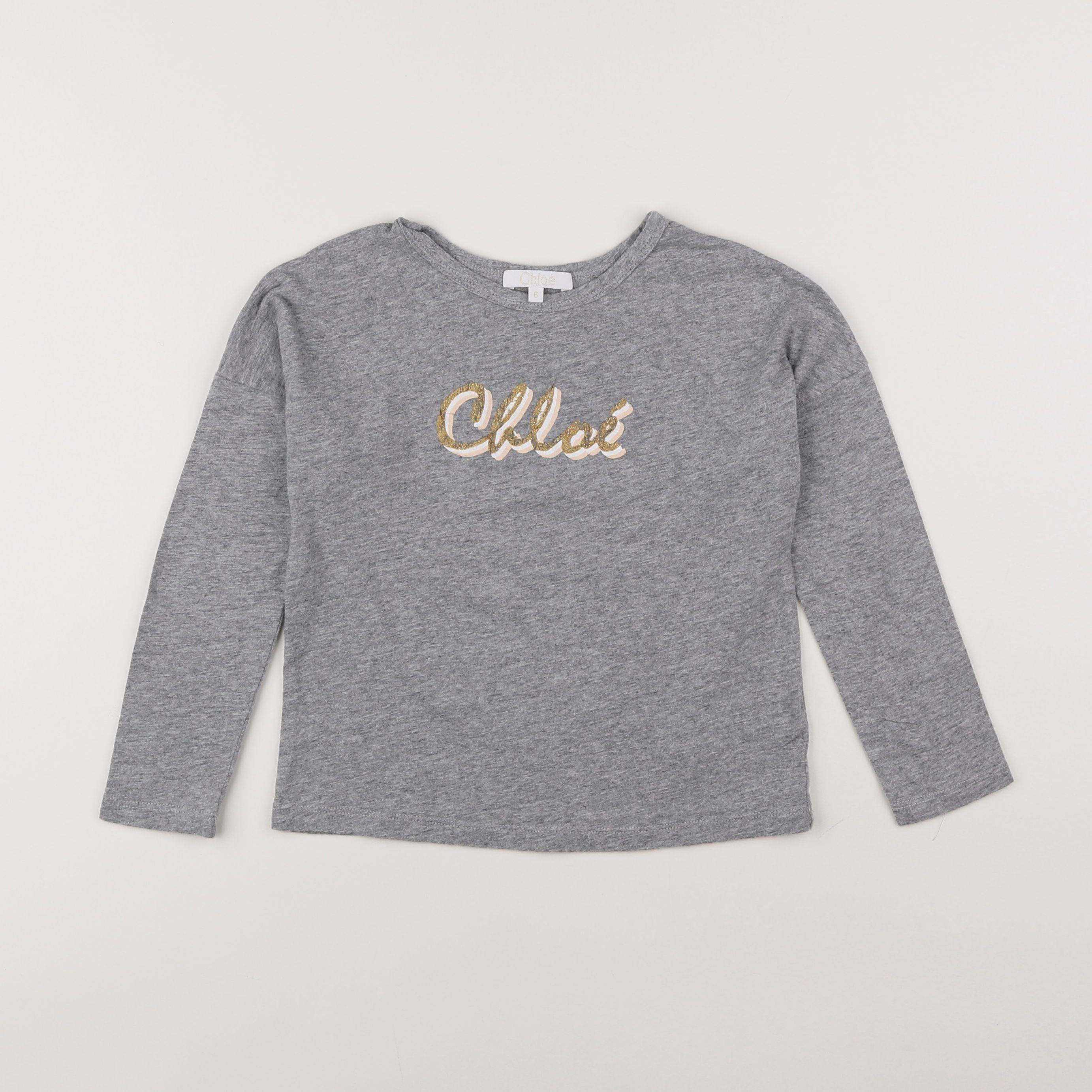 Chloé - tee-shirt gris - 6 ans