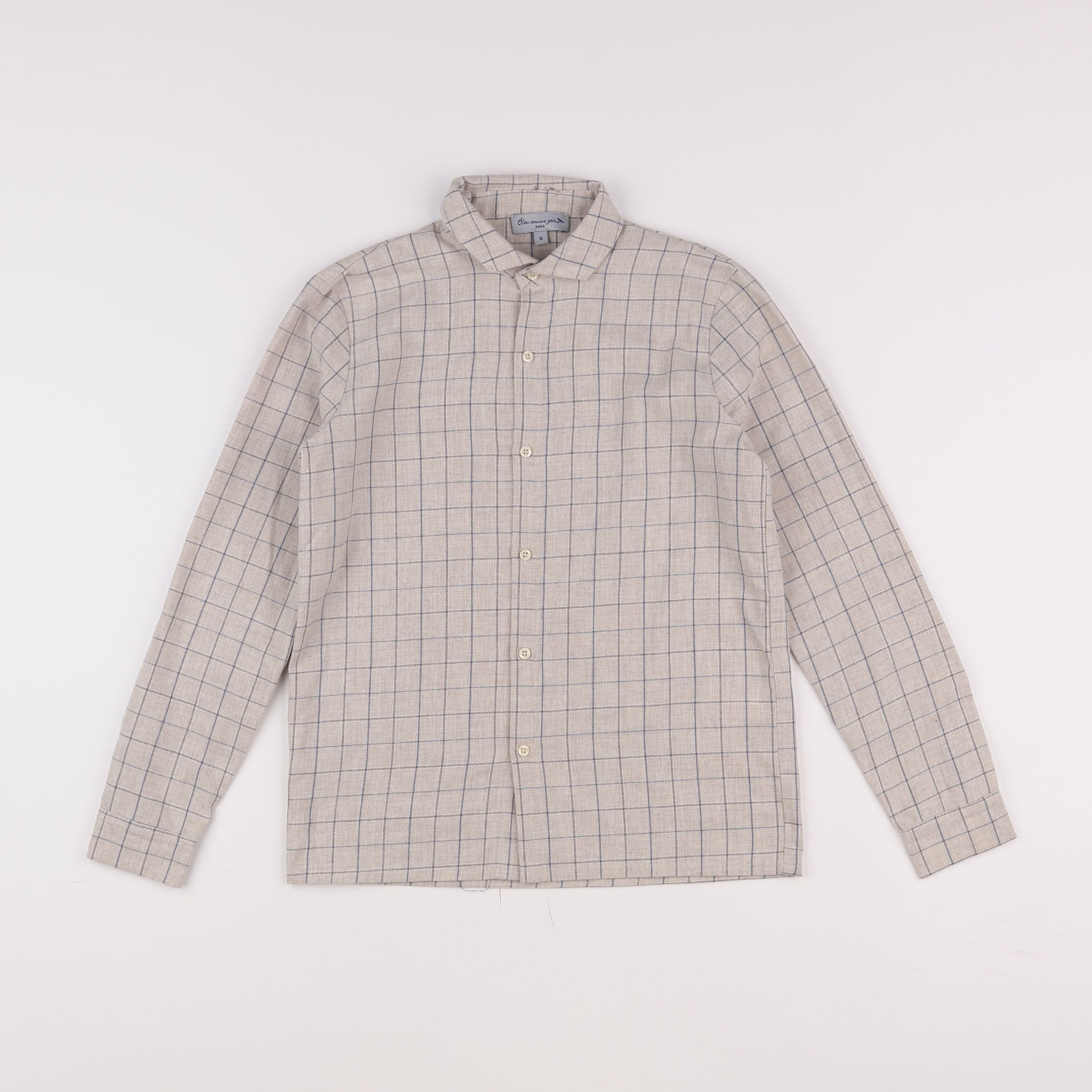 Bleu Comme Gris - chemise beige - 10 ans