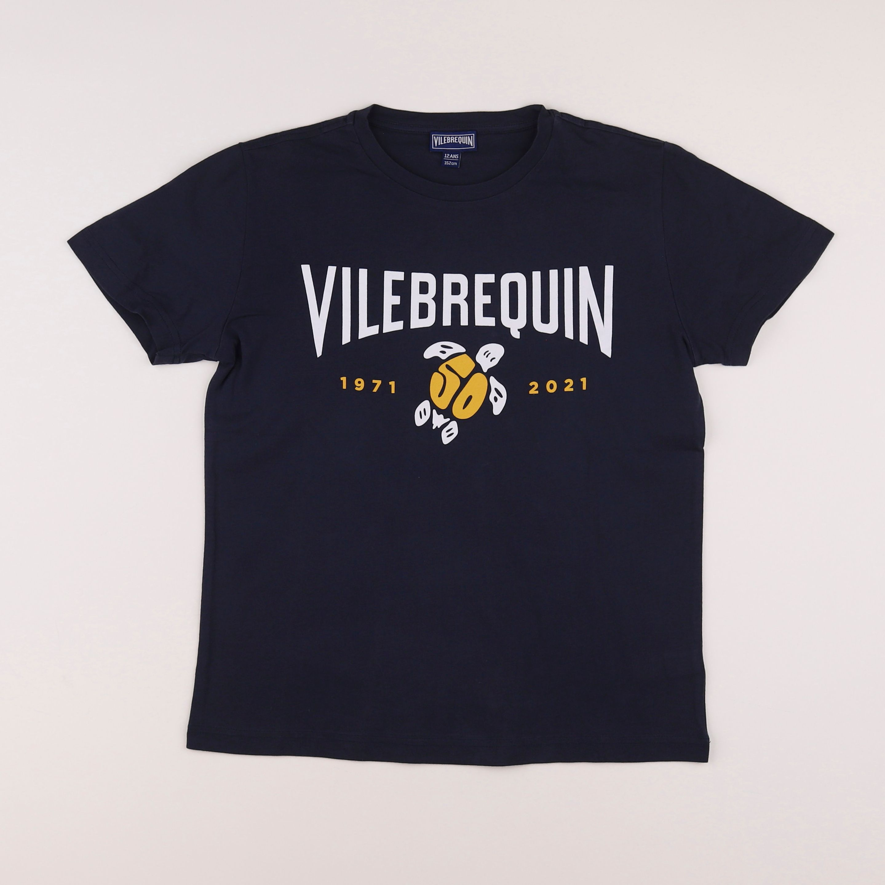 Vilebrequin - tee-shirt blanc, bleu - 12 ans