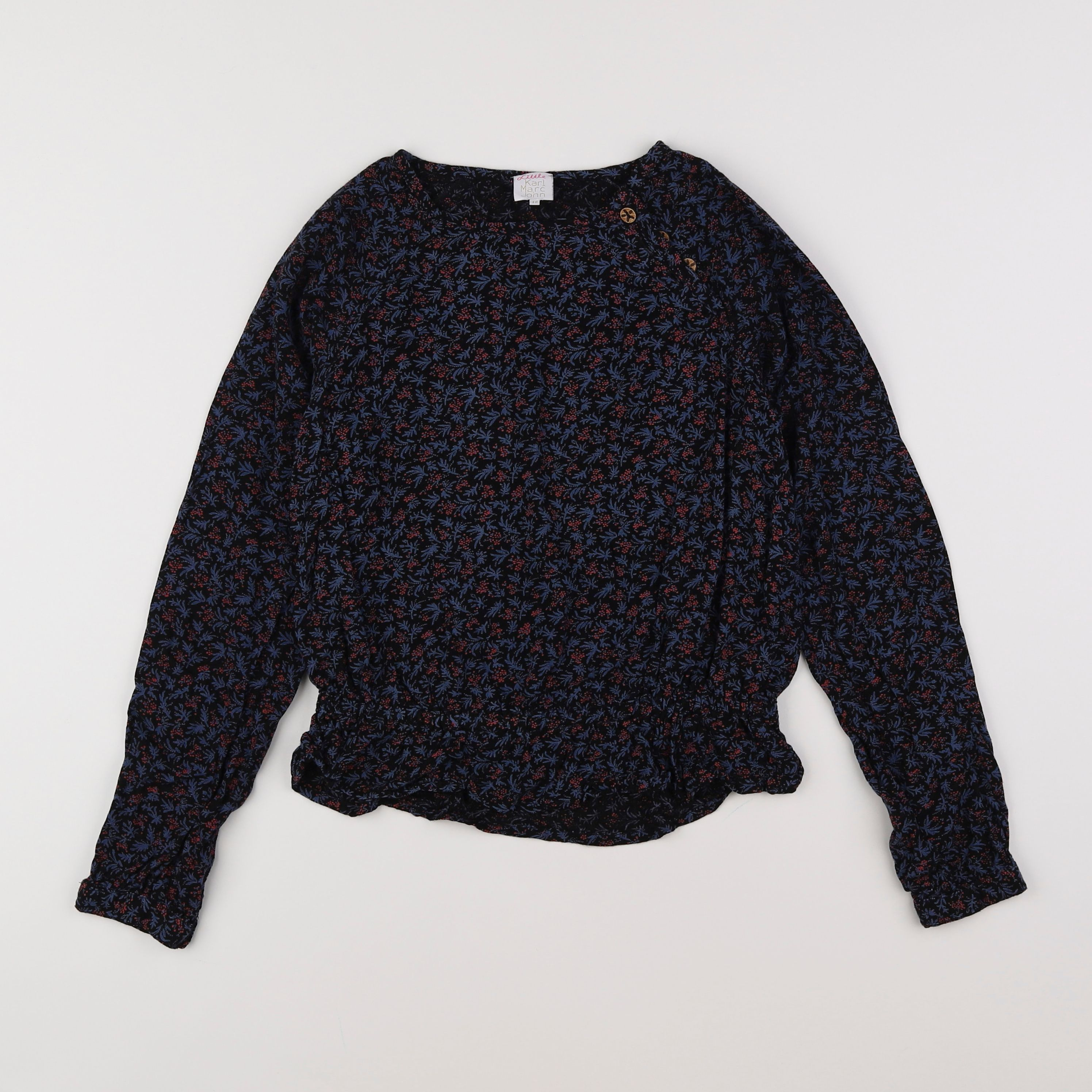 Little Karl Marc John - blouse bleu - 12 ans