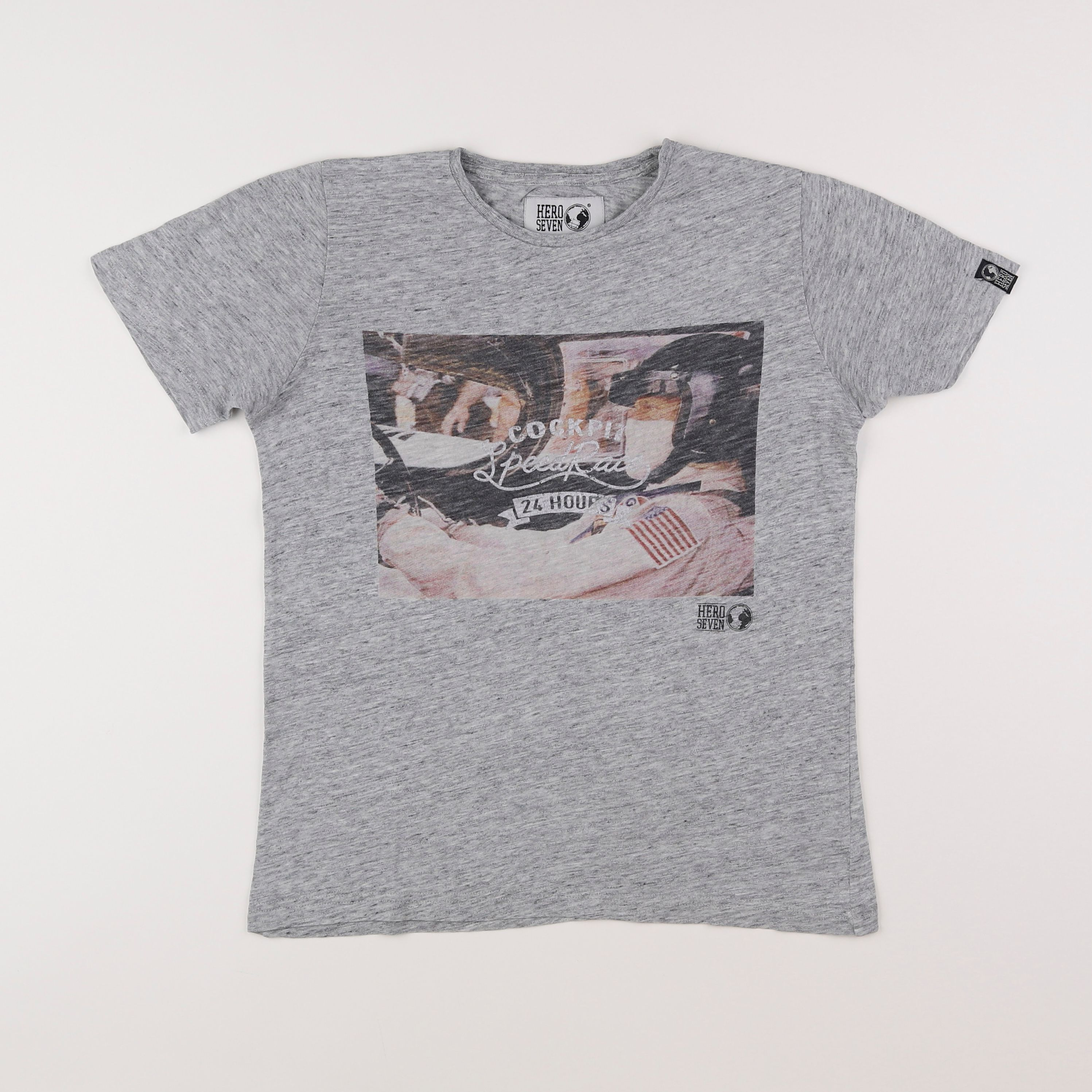 Hero Seven - tee-shirt gris - 10 ans