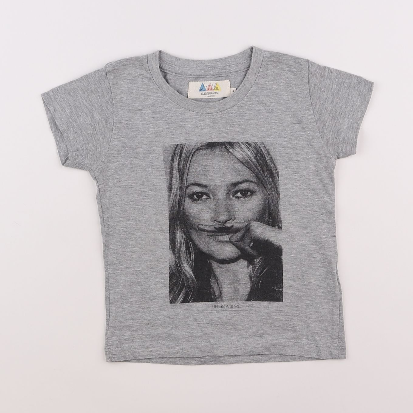 Little Eleven Paris - tee-shirt gris - 4 ans