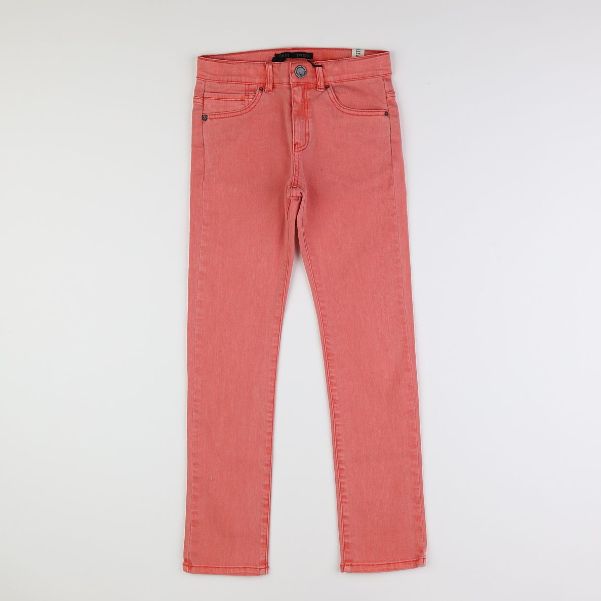 IKKS - jean slim rouge  - 10 ans