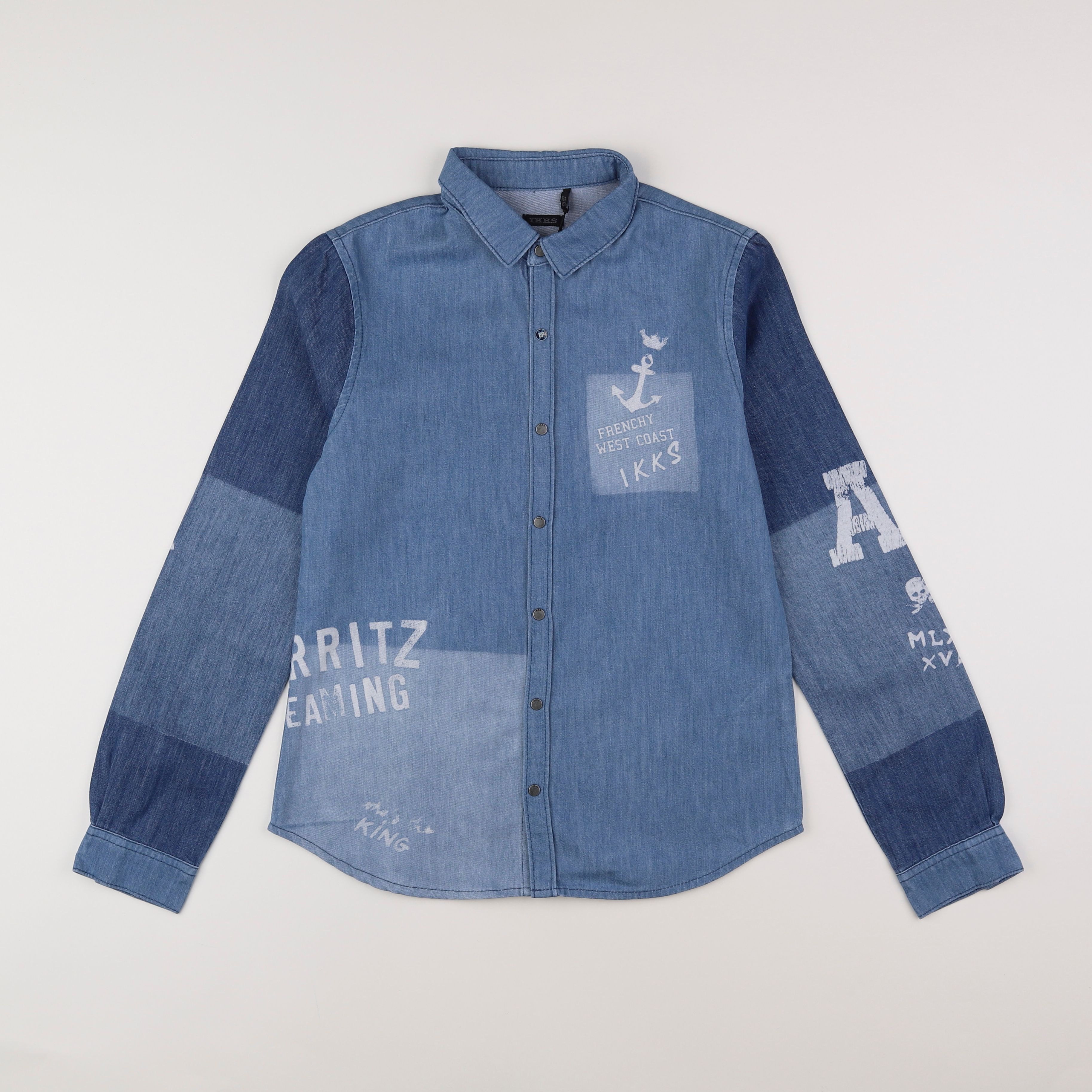 IKKS - chemise bleu - 12 ans