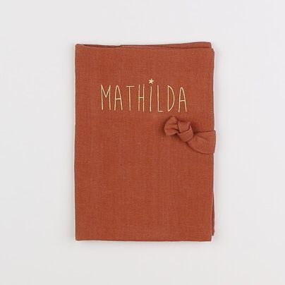 Petit Picotin - "MATHILDA" protèges carnet de santé marron - 