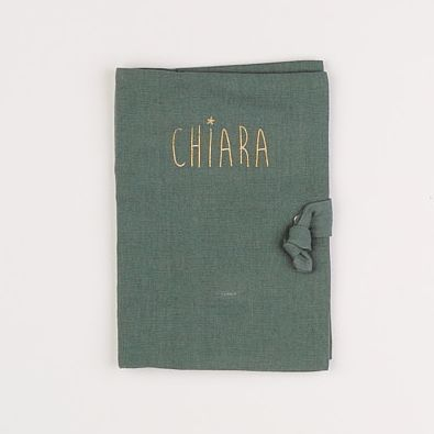 Petit Picotin - "CHIARA" protège carnet de santé vert 