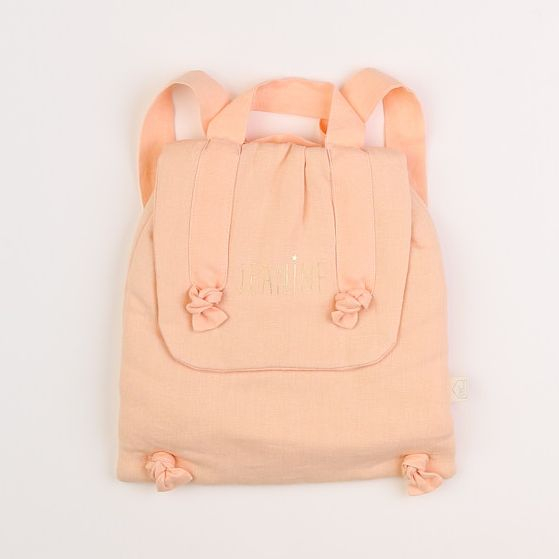 Petit Picotin - "JEANINE" sac à dos souple rose