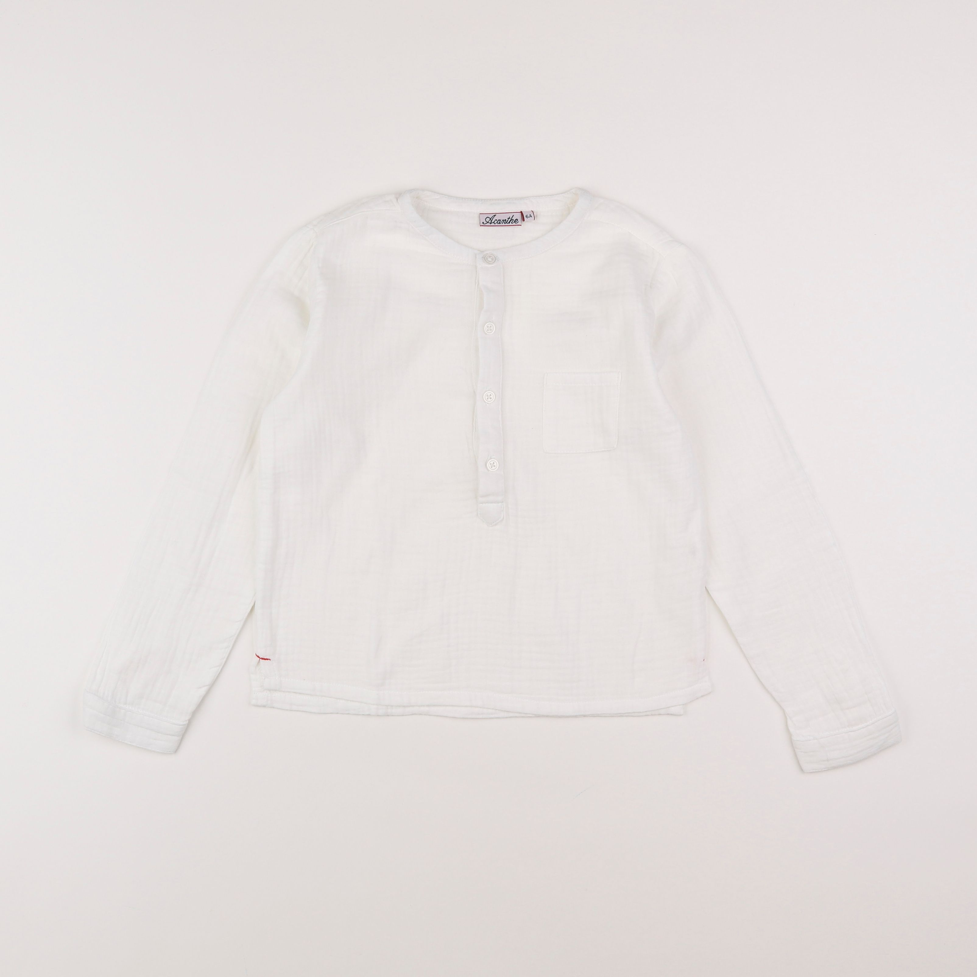 Acanthe - blouse blanc - 6 ans