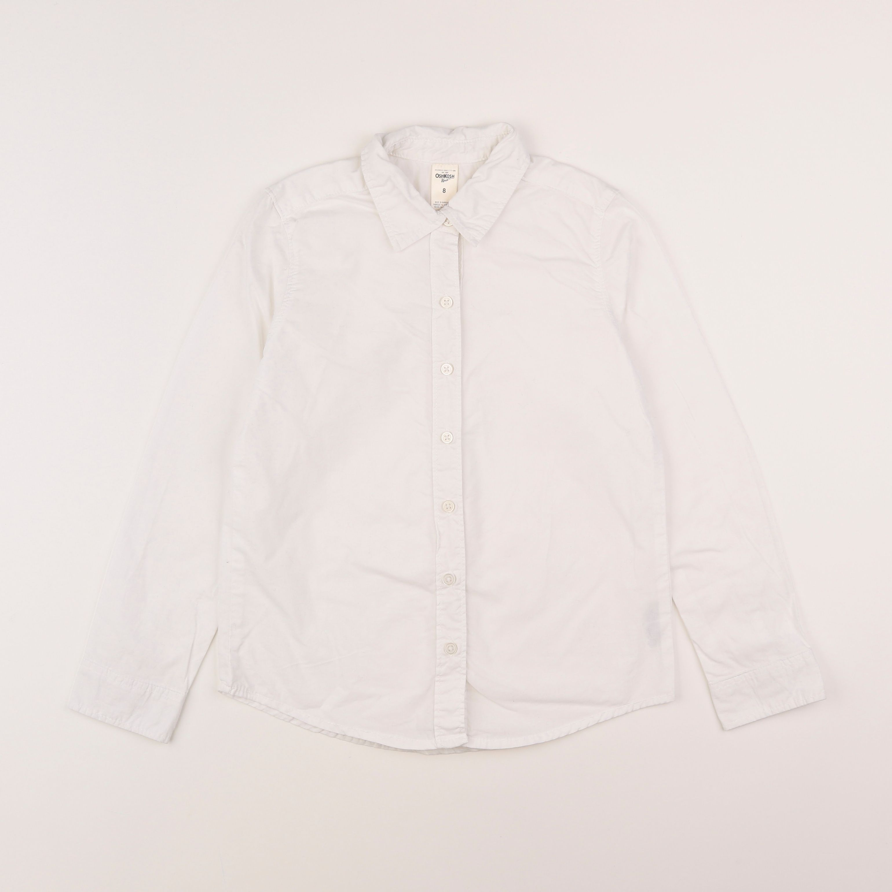 Oshkosh - chemise blanc - 8 ans