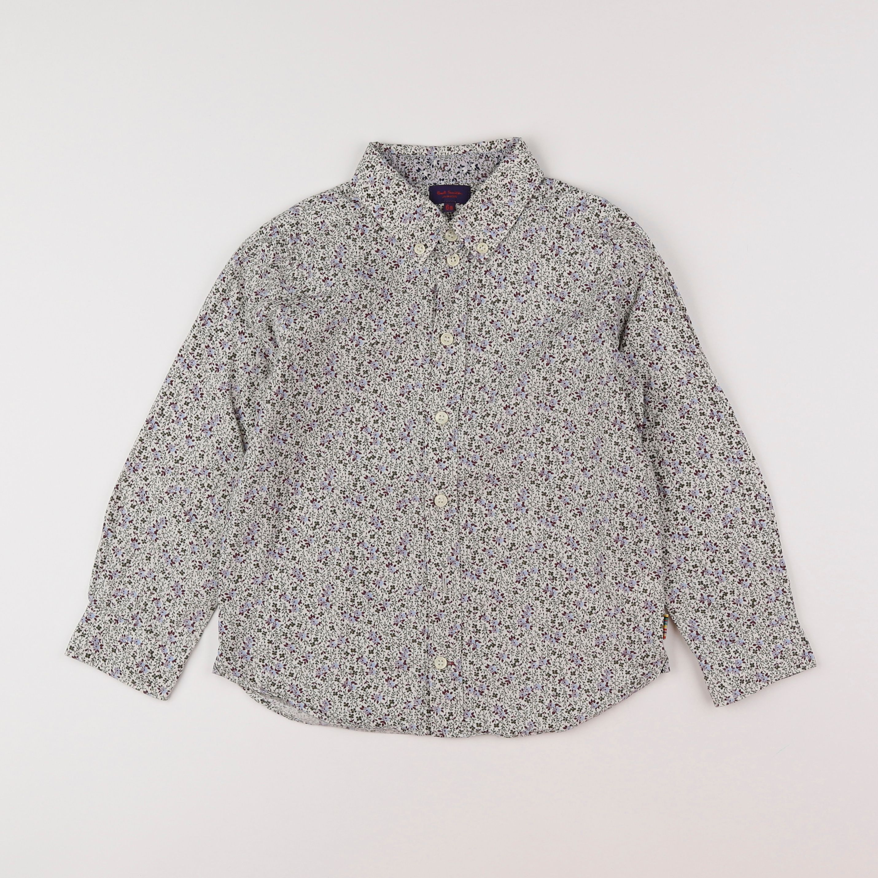 Paul Smith - chemise violet, vert - 6 ans